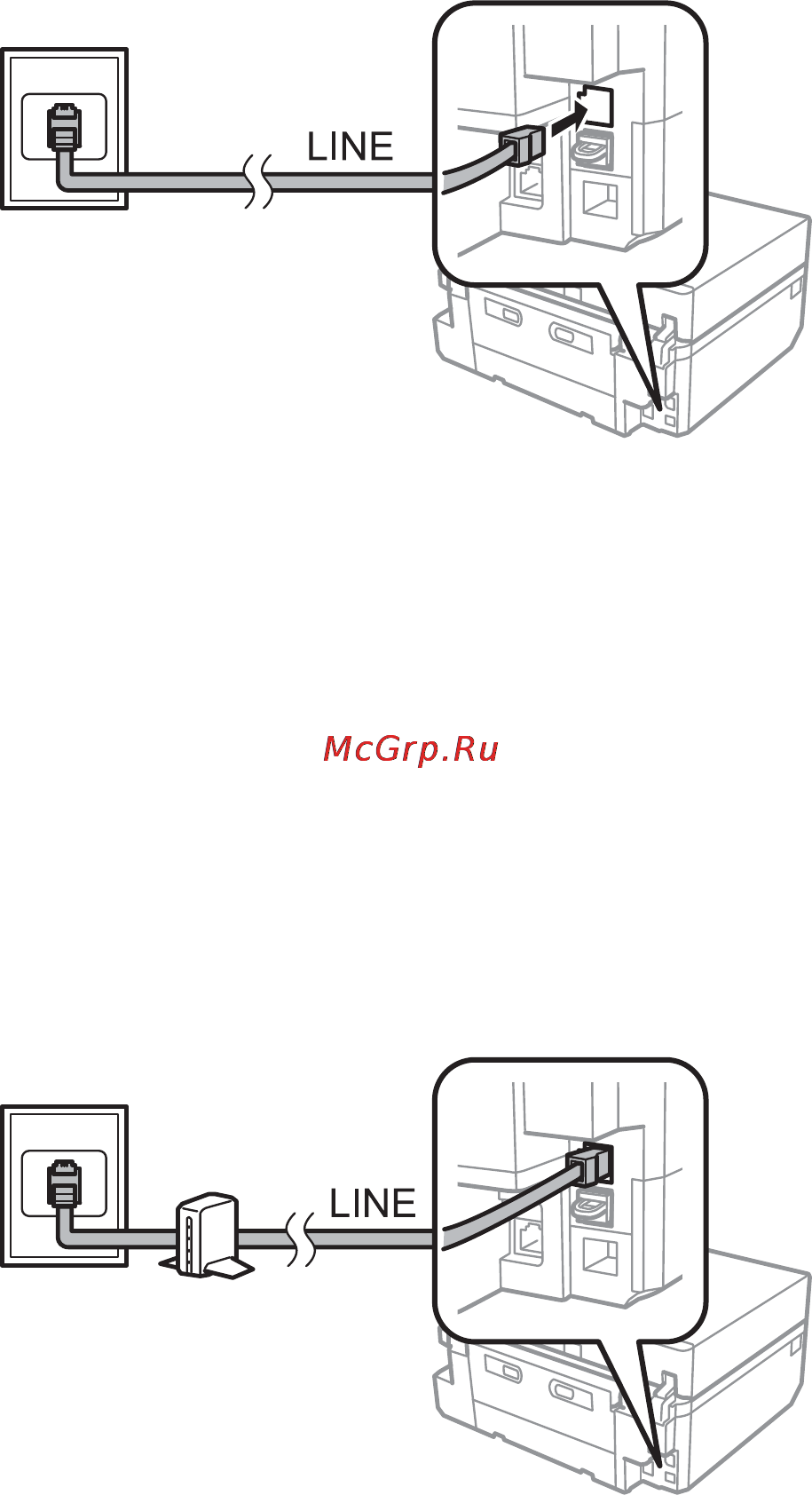 Epson Expression Premium XP-820 [114/210] Подключение телефонного аппарата к принтеру