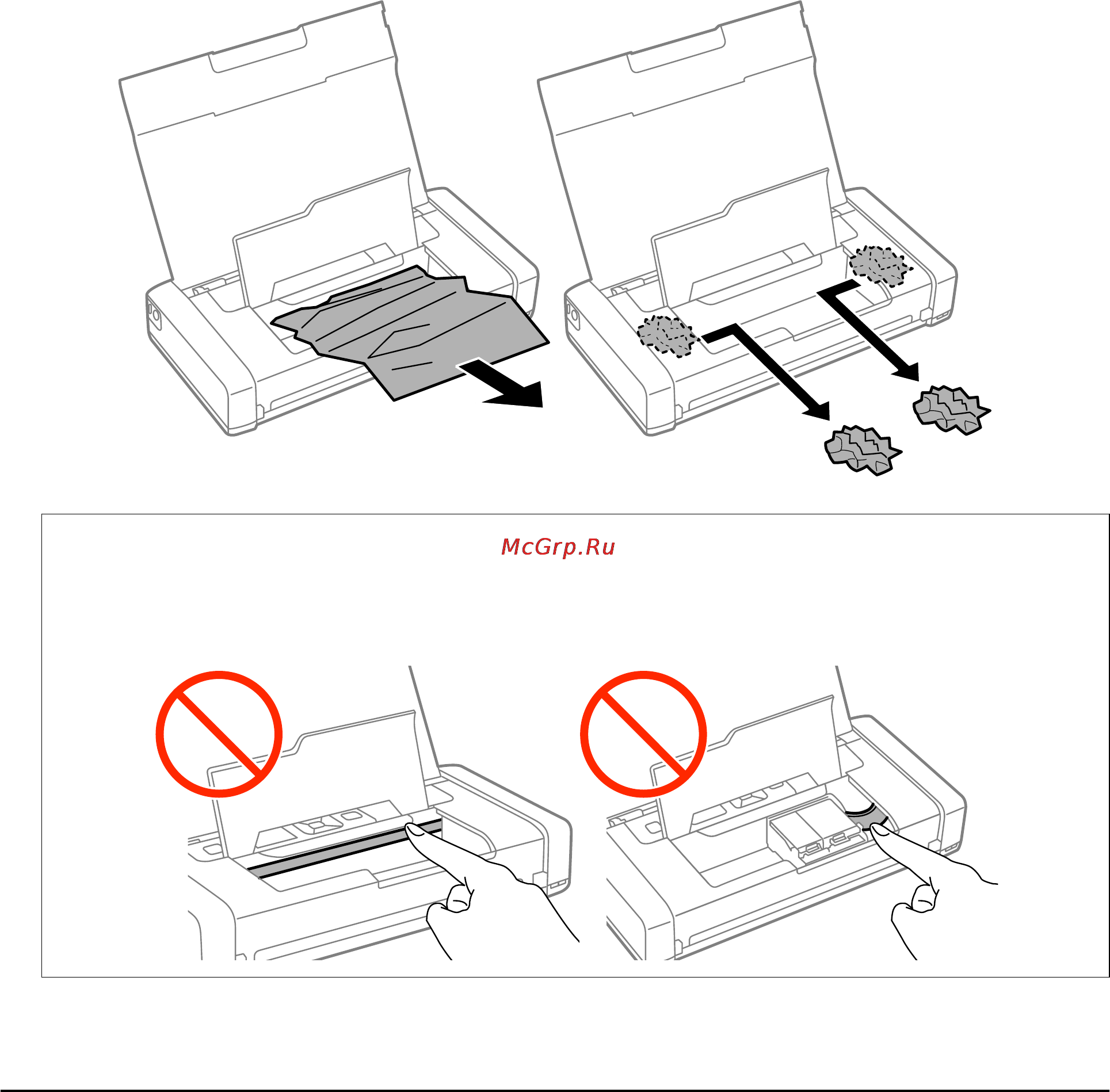 Epson WorkForce WF-100W [89/108] Бумага подается неправильно