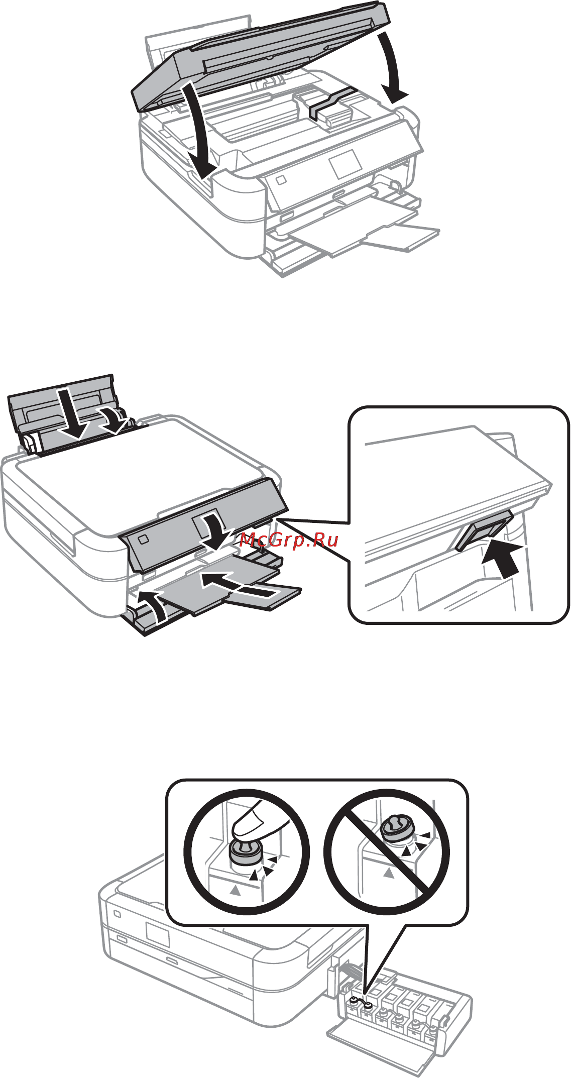 Как снять крышку принтера epson Epson L810 Руководство пользователя онлайн 104/107 153895