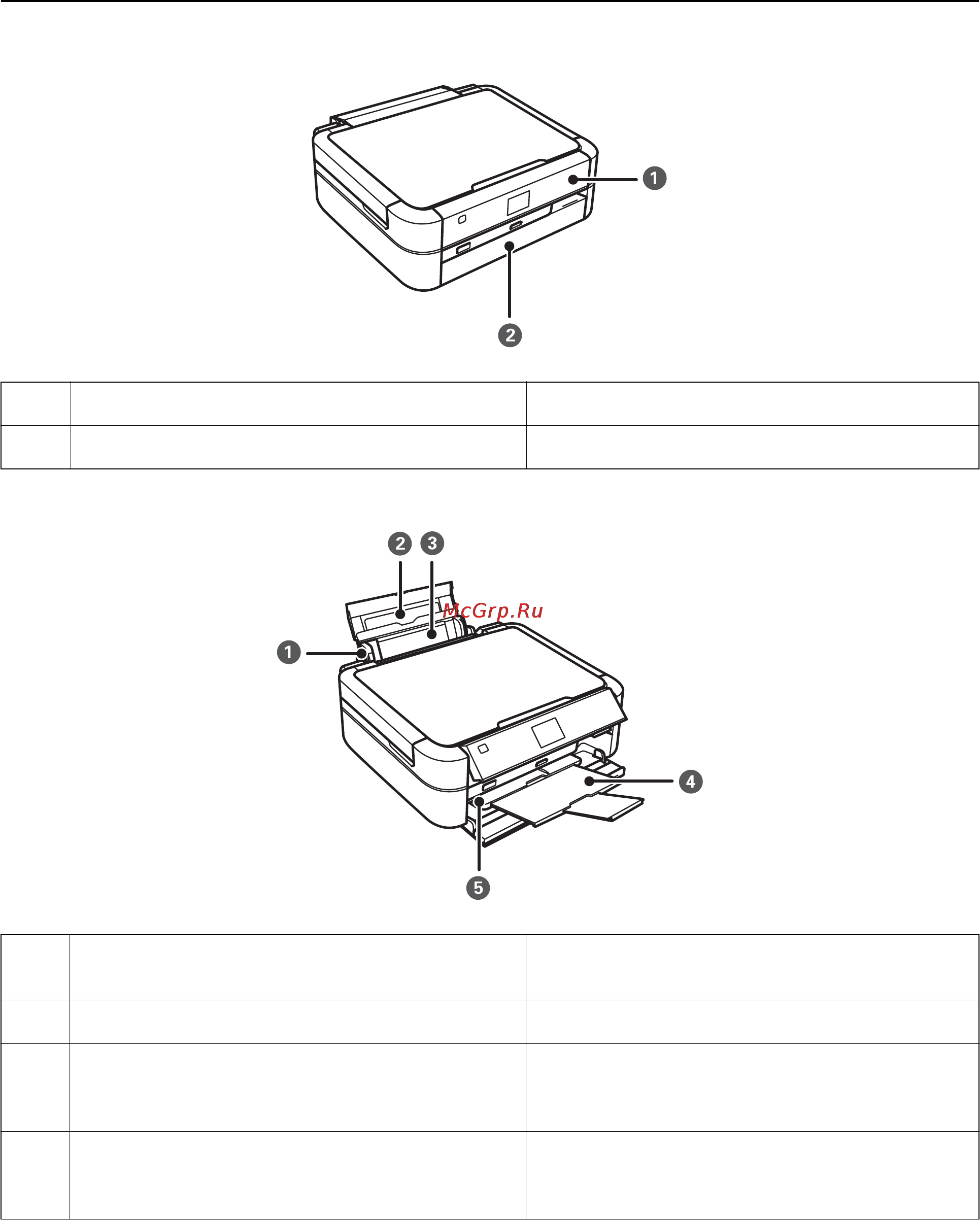 Epson L810 [13/107] Названия деталей и их функции