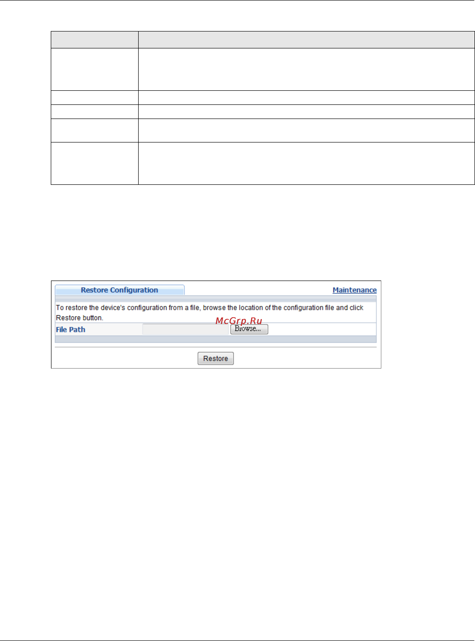 Zyxel GS1920-48HP [324/405] Restore a configuration file