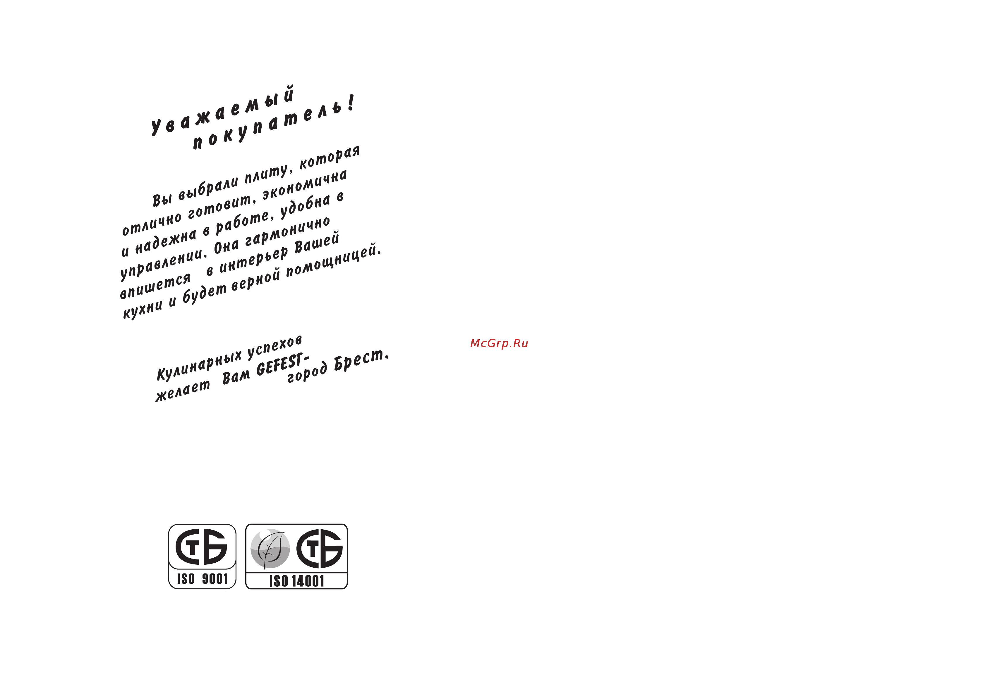 Gefest 6140-02 0001 Инструкция по эксплуатации онлайн [2/30] 153923