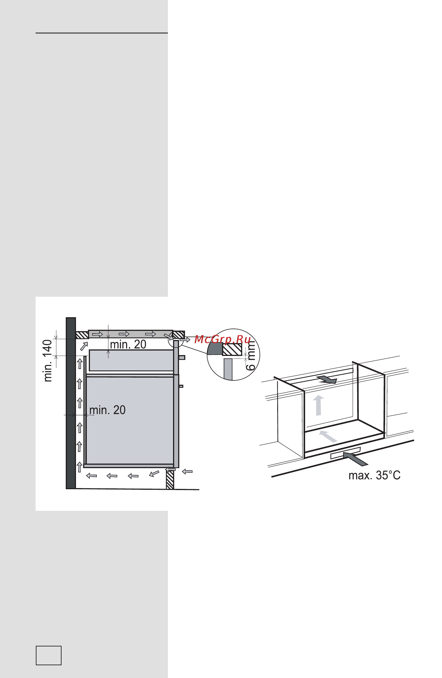 Gorenje it 60 b [24/32] Вентиляция кухонного шкафа
