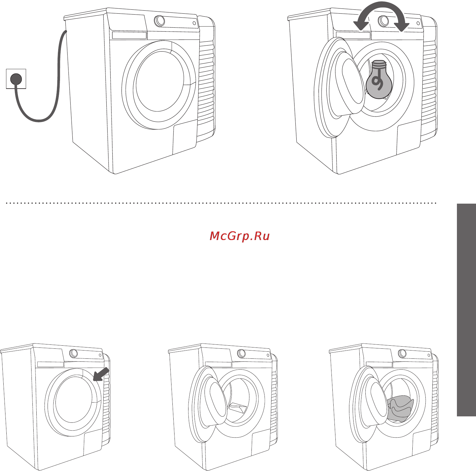 Gorenje w72zx1/r [21/48] Включение стиральной машины