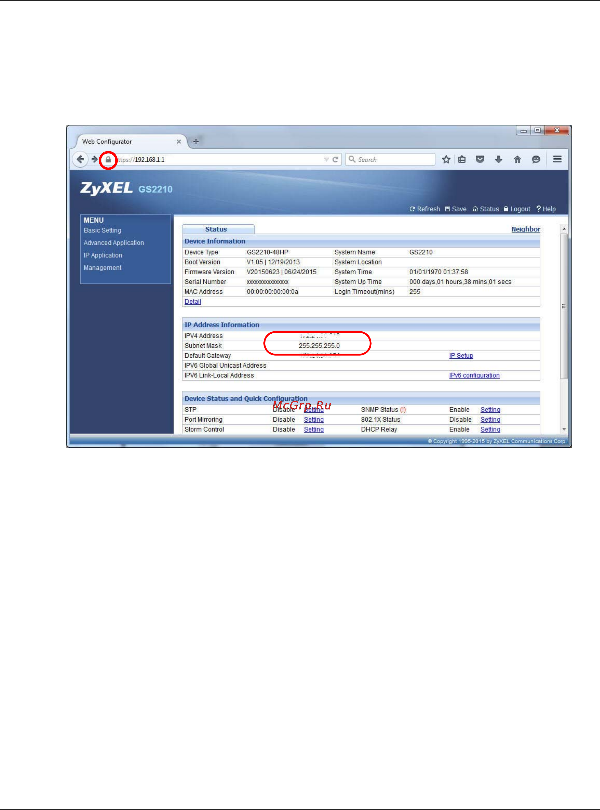 Zyxel GS2210-48HP [384/444] Example