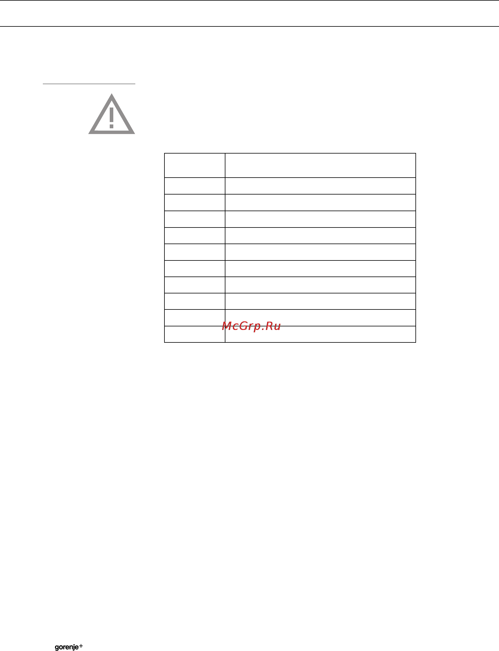 Gorenje ght 63 xc [10/36] Safety