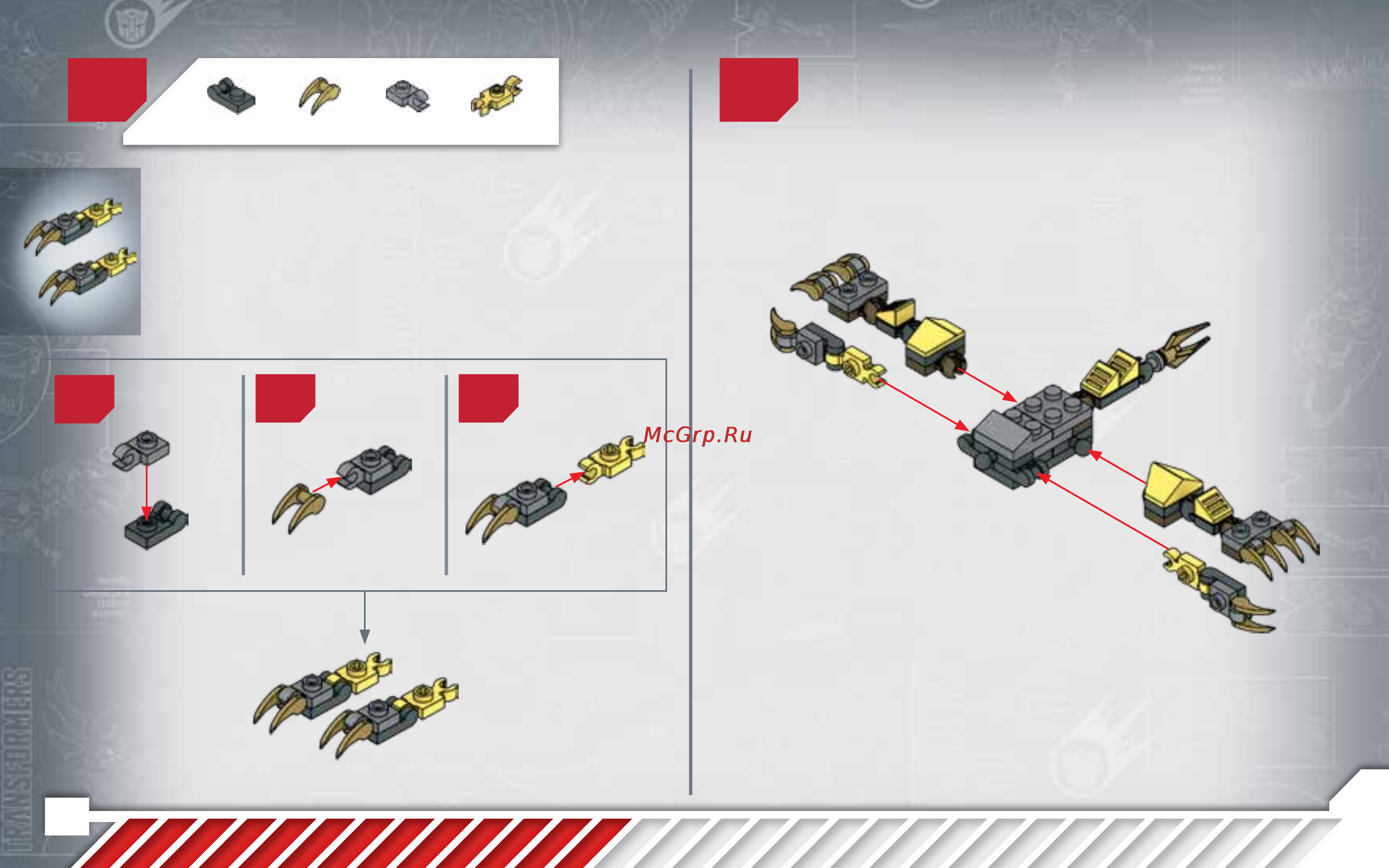 Hasbro kre-o серия трансформеры атака с воздуха Инструкция по эксплуатации онлайн [10/44] 154101