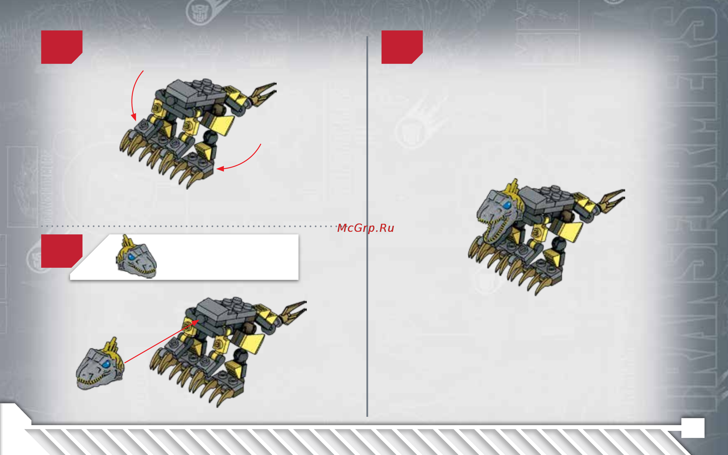 Hasbro kre-o серия трансформеры атака с воздуха Инструкция по эксплуатации онлайн [11/44] 154101
