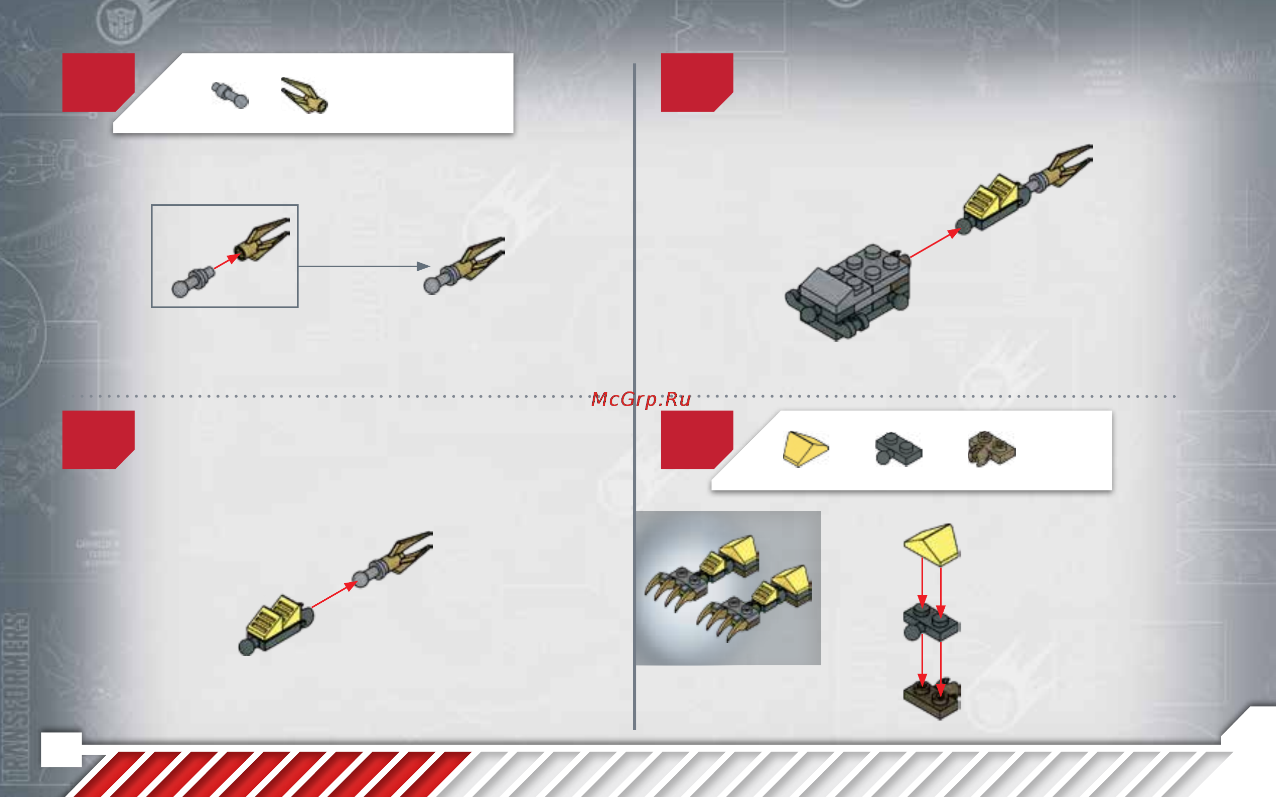 Hasbro kre-o серия трансформеры атака с воздуха Инструкция по эксплуатации онлайн [8/44] 154101