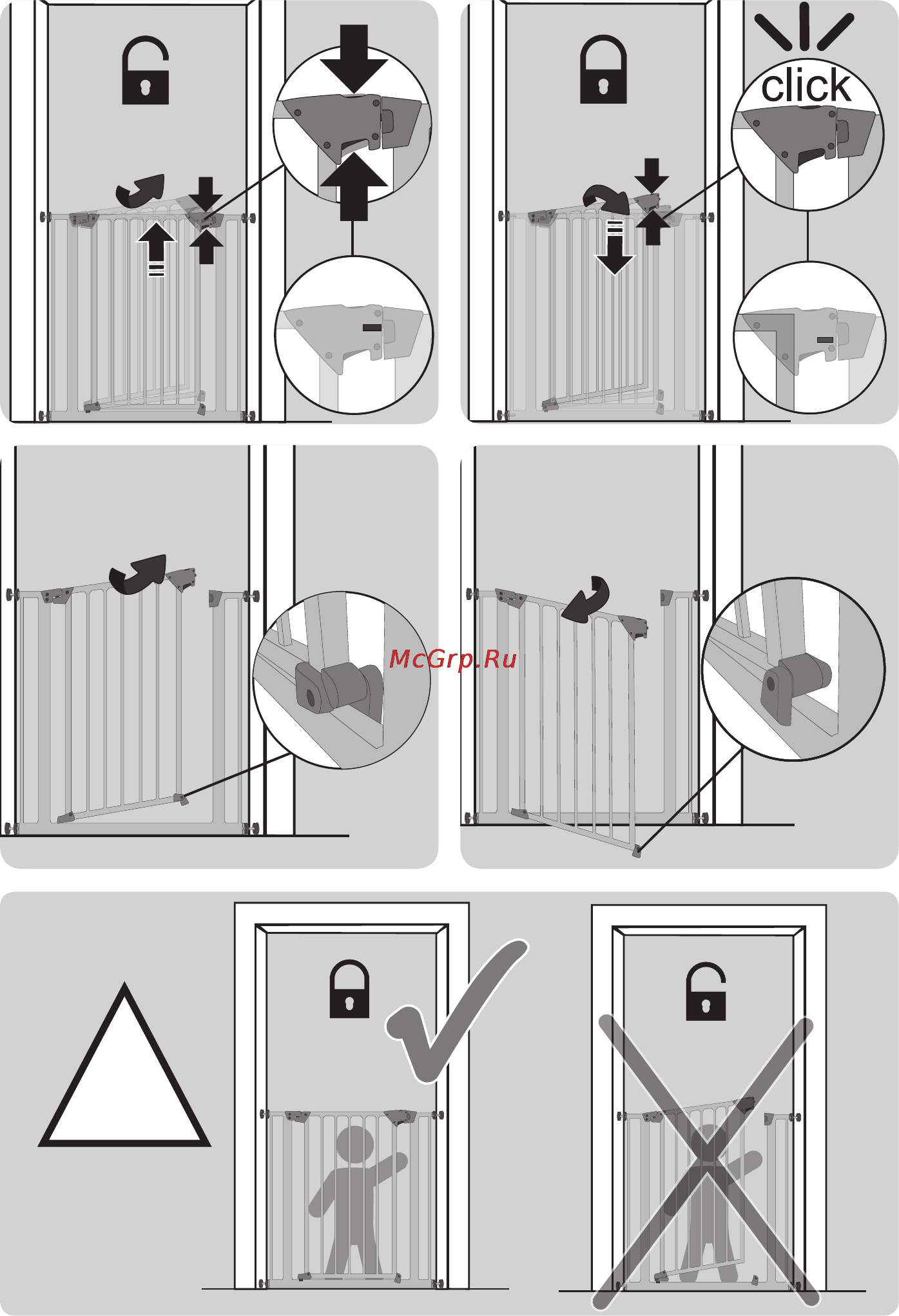Hauck trigger lock safely gate silver Инструкция по эксплуатации онлайн [13/36] 154106