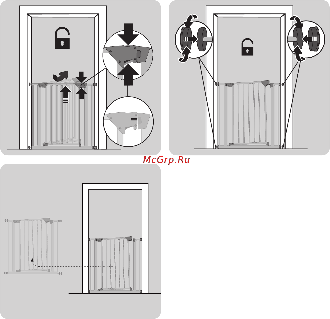 Hauck trigger lock safely gate silver Инструкция по эксплуатации онлайн [14/36] 154106