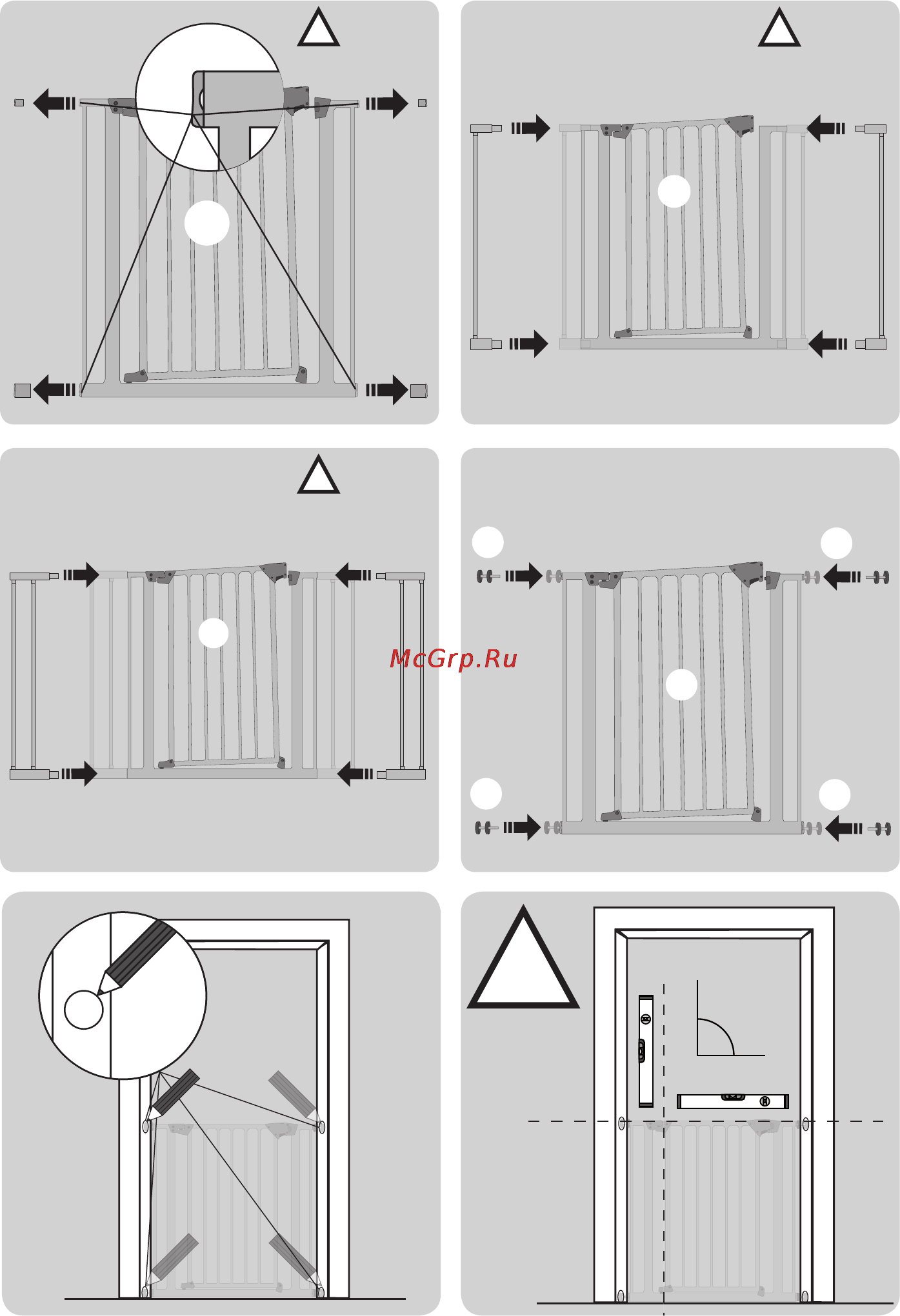Hauck trigger lock safely gate silver Инструкция по эксплуатации онлайн [9/36] 154106