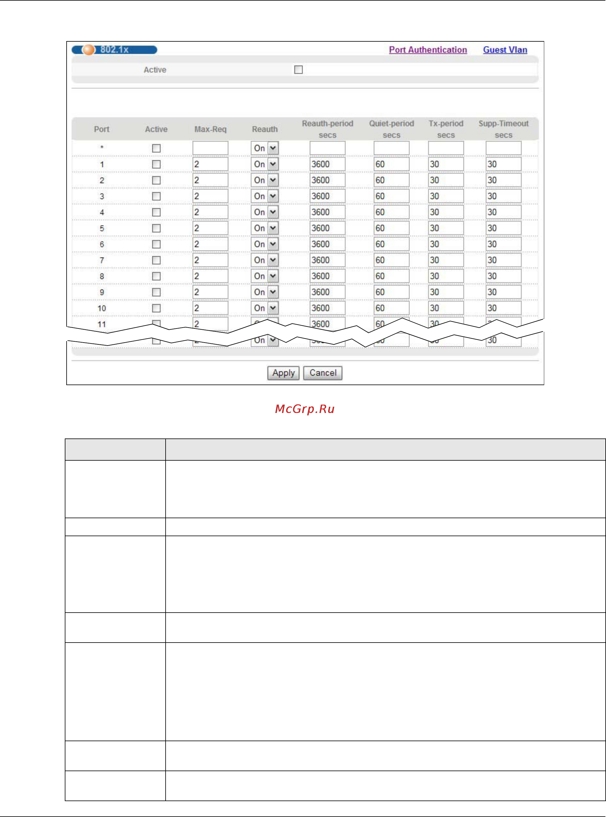 Zyxel XGS3700-24 [148/431] Chapter 16 port authentication