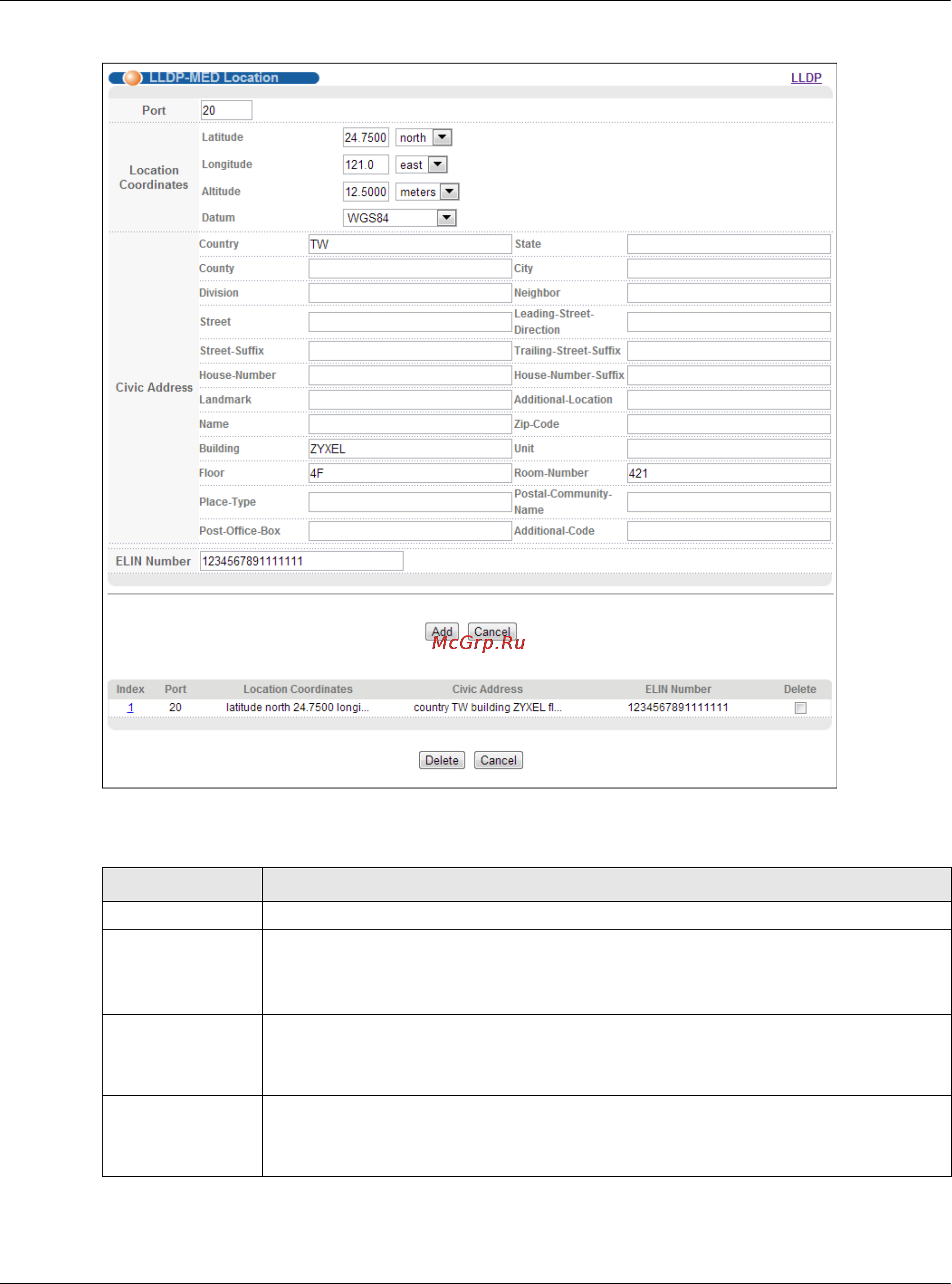 Zyxel XS3700-24 [302/440] Chapter 35 link layer discovery protocol lldp