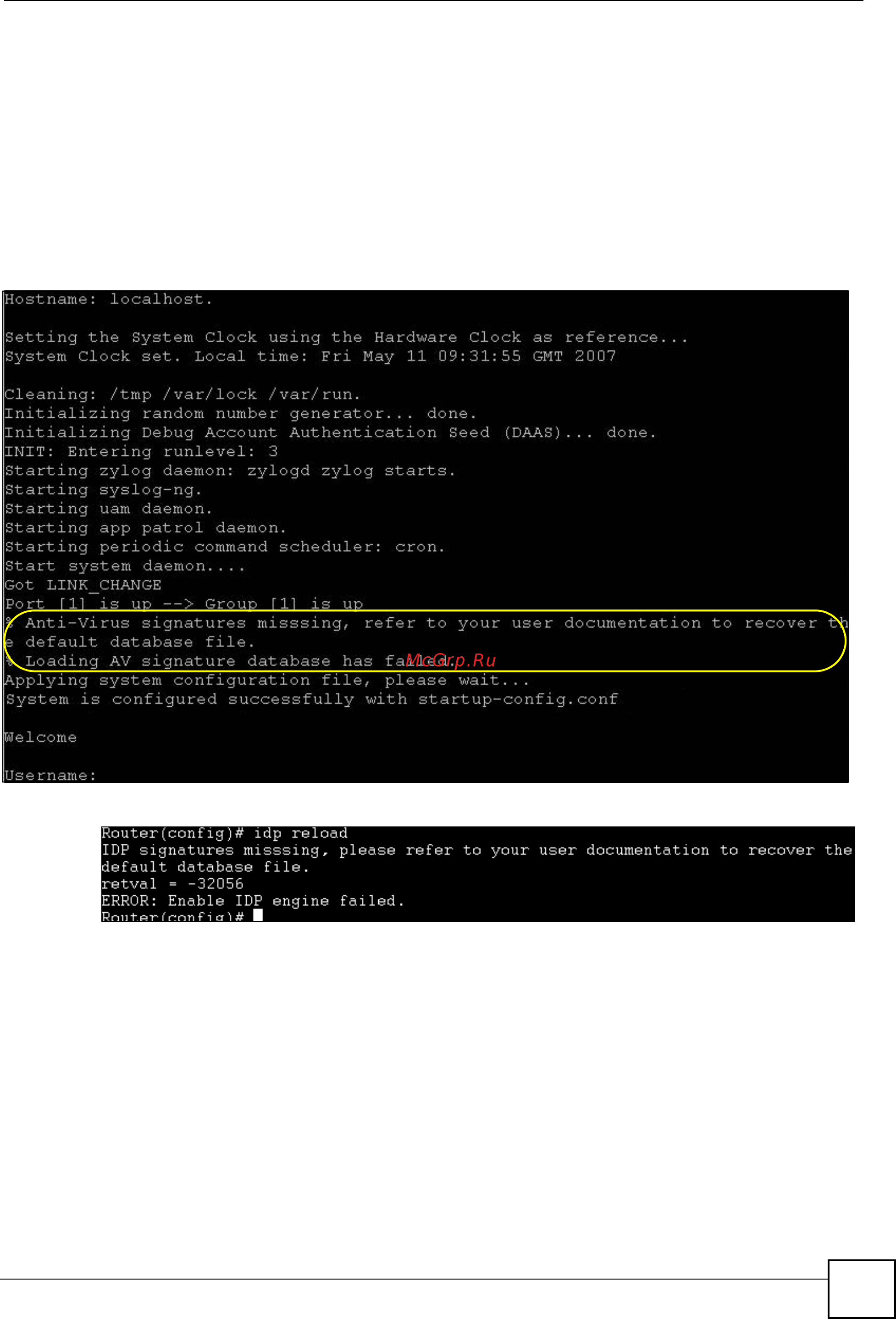 Zyxel NXC2500 [215/275] Restoring the default system database