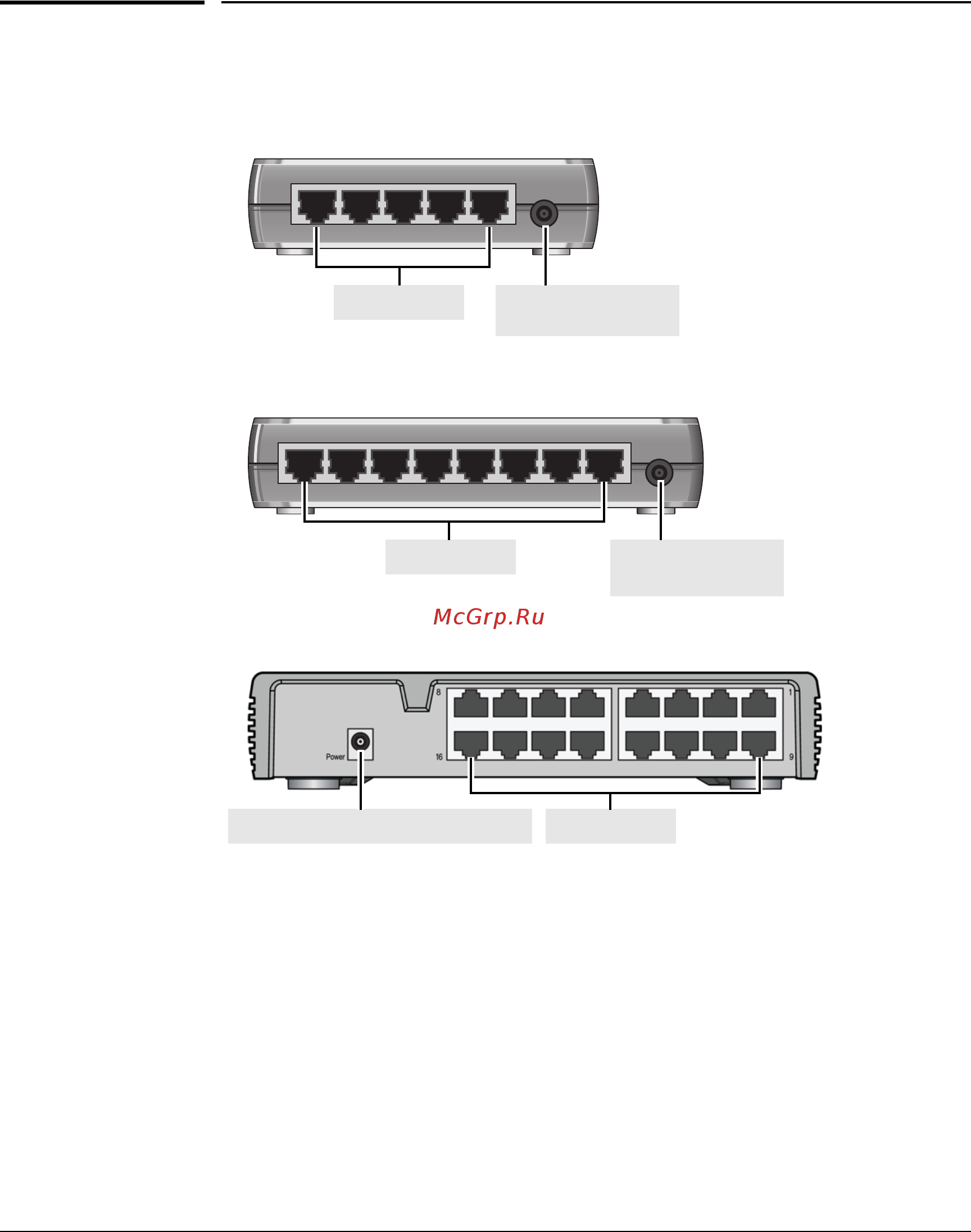HP 1405-5g v2 switch, j9792a [51/182] Задние панели коммутаторов