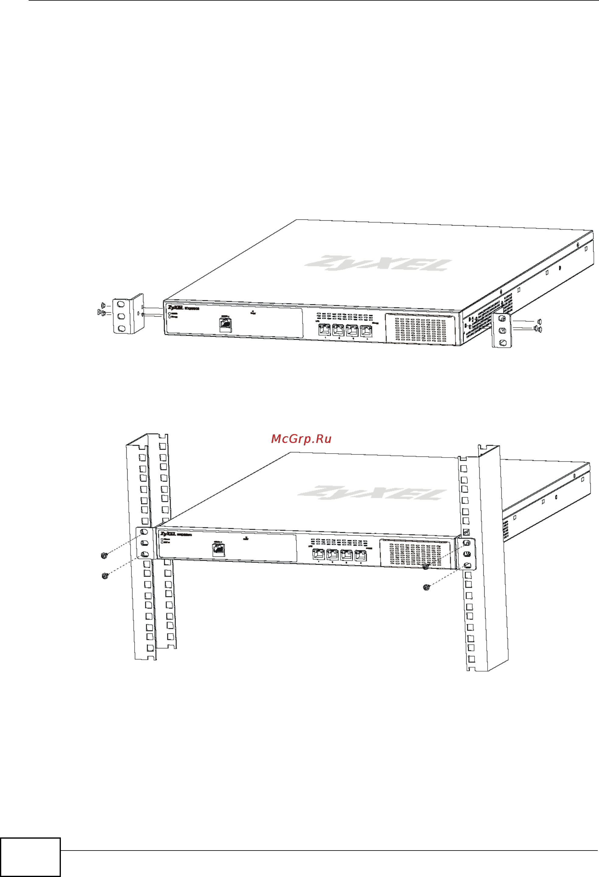 Zyxel NXC5200 [26/720] Rack mounted installation procedure