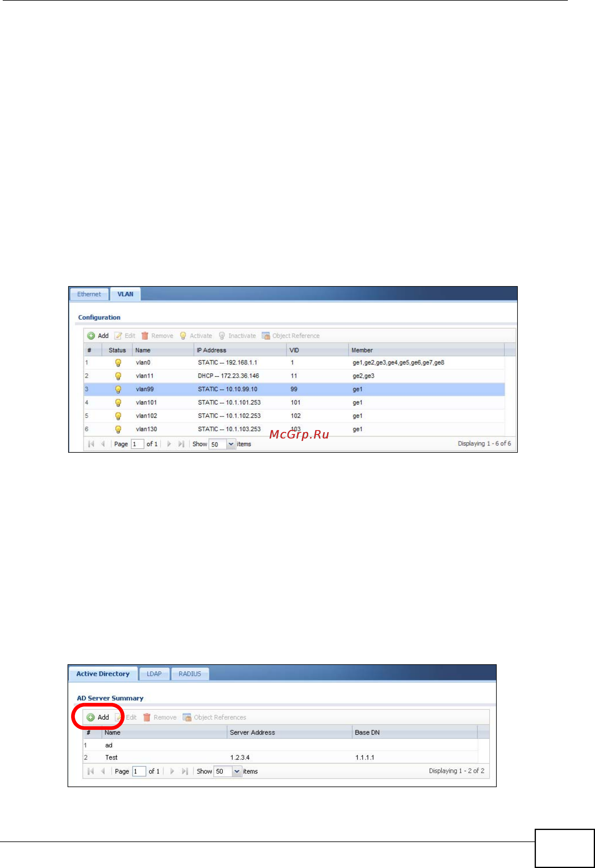 Zyxel NXC5200 [77/720] Figure 21 tutorial vlans summary