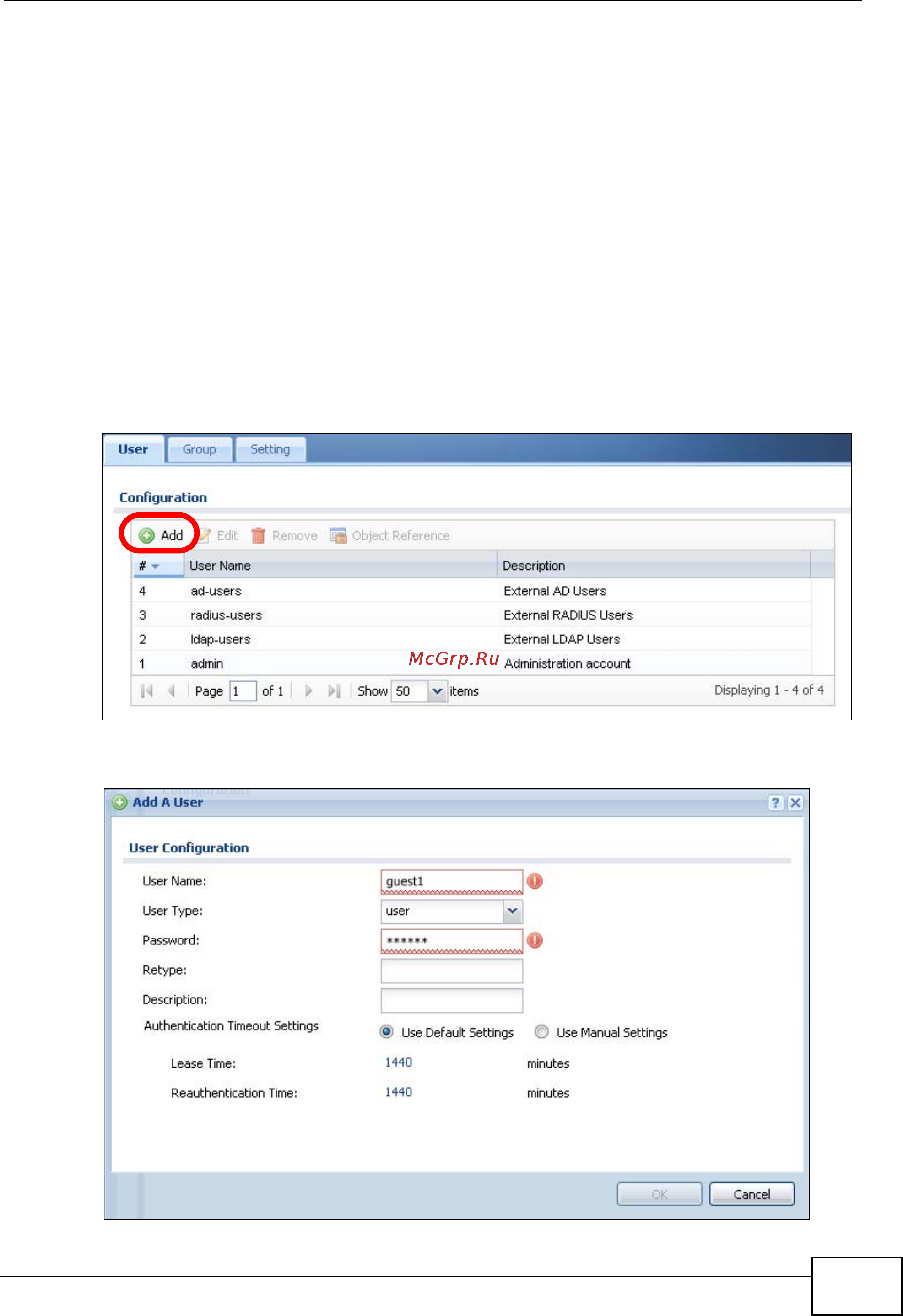 Zyxel NXC5200 [83/720] Create the guest user account