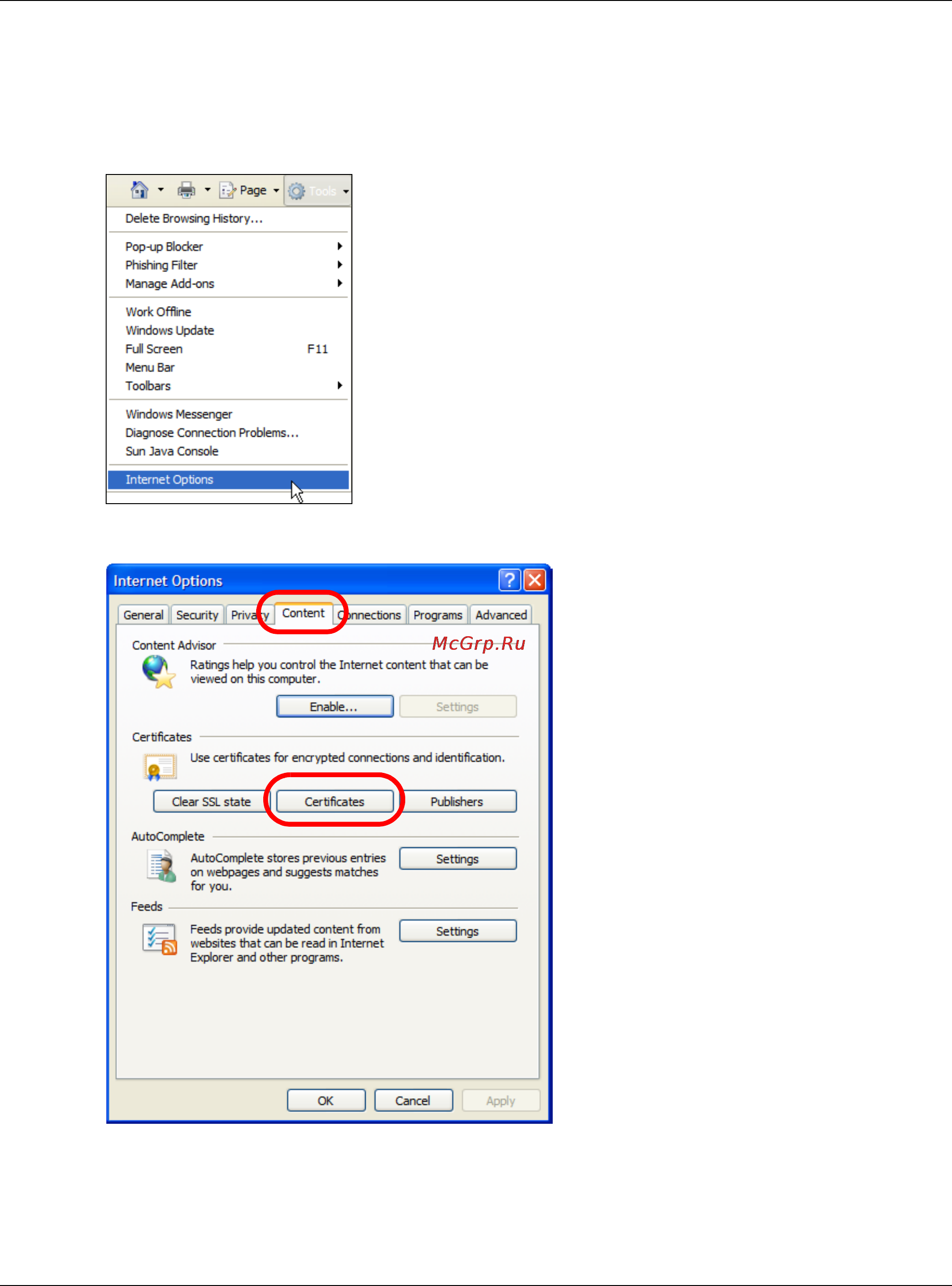 Zyxel WAC6503D-S [201/238] Removing a certificate in internet explorer