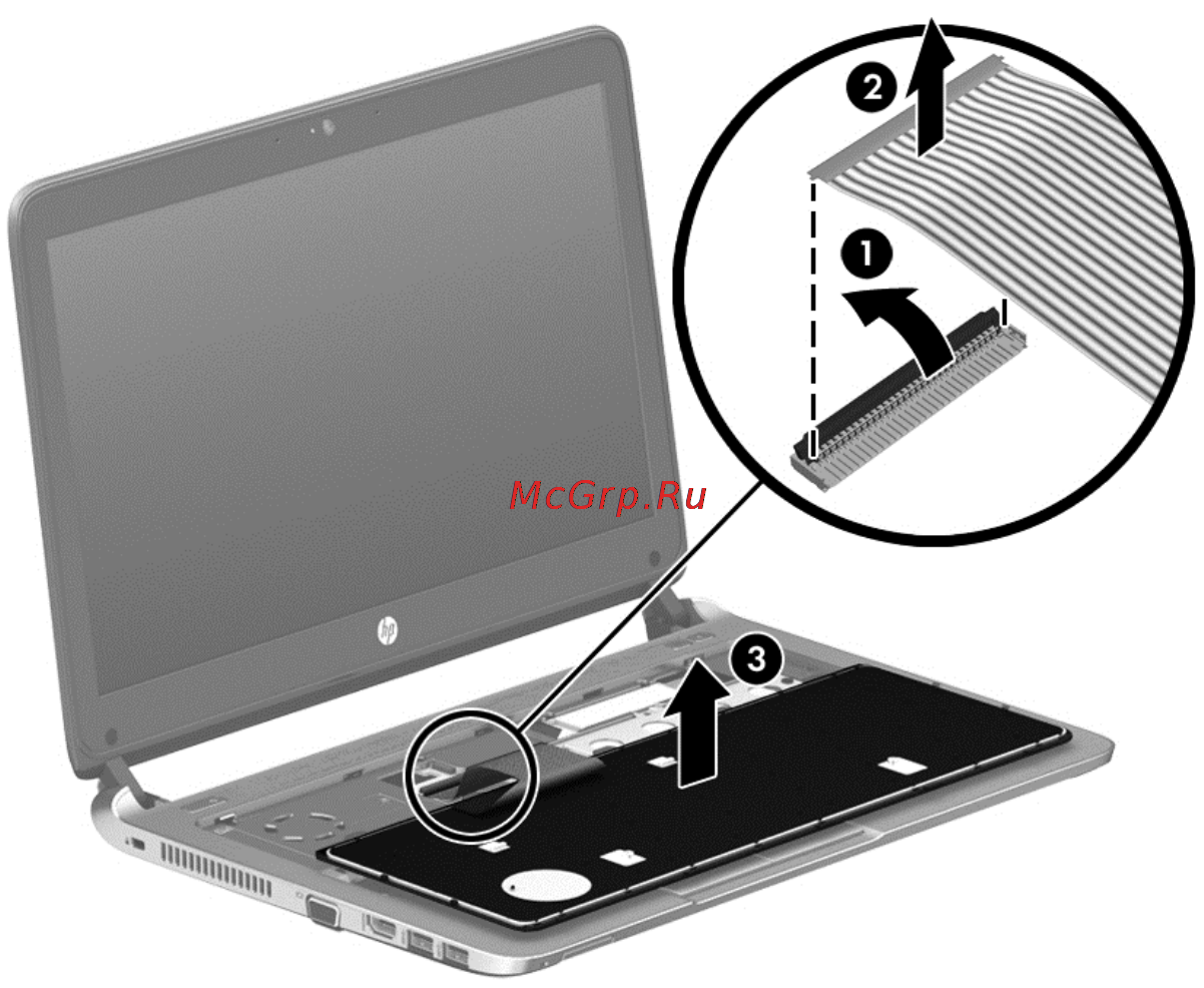 HP probook 430, g6w08ea [64/120] Установка клавиатуры на место