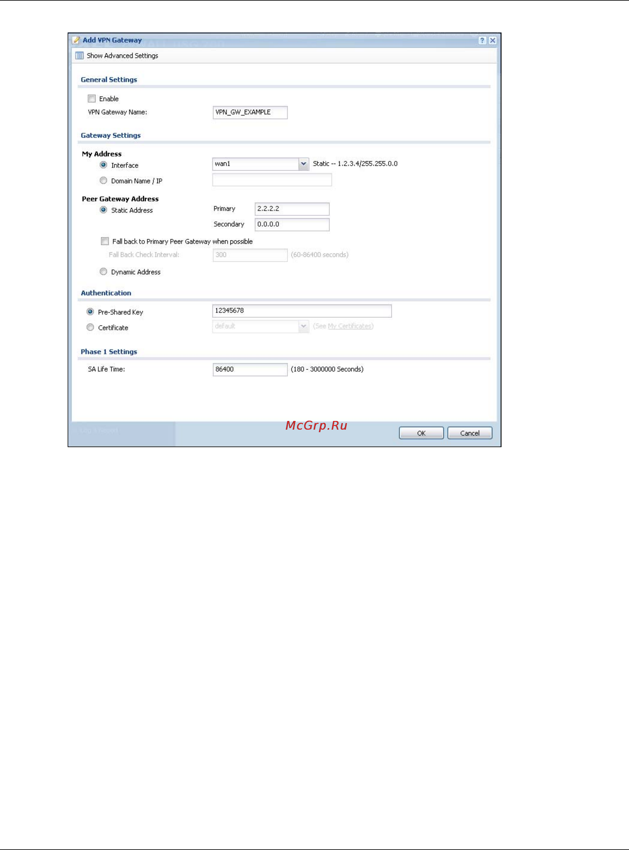 Zyxel UAG4100 [364/617] Set up the vpn connection that manages the ipsec sa
