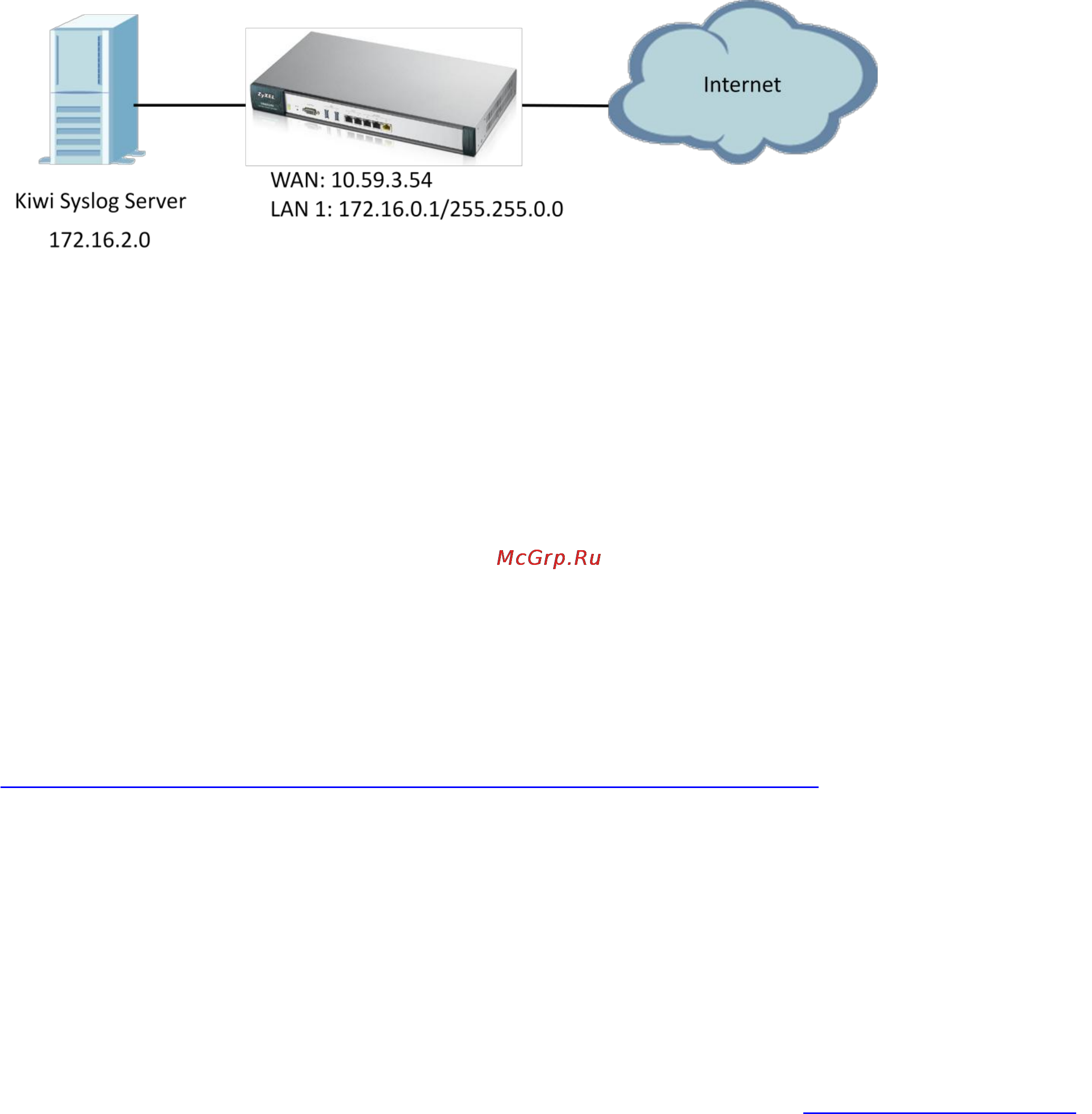 Zyxel UAG5100 [42/67] Scenario 5 sending the system log to a remote syslog server