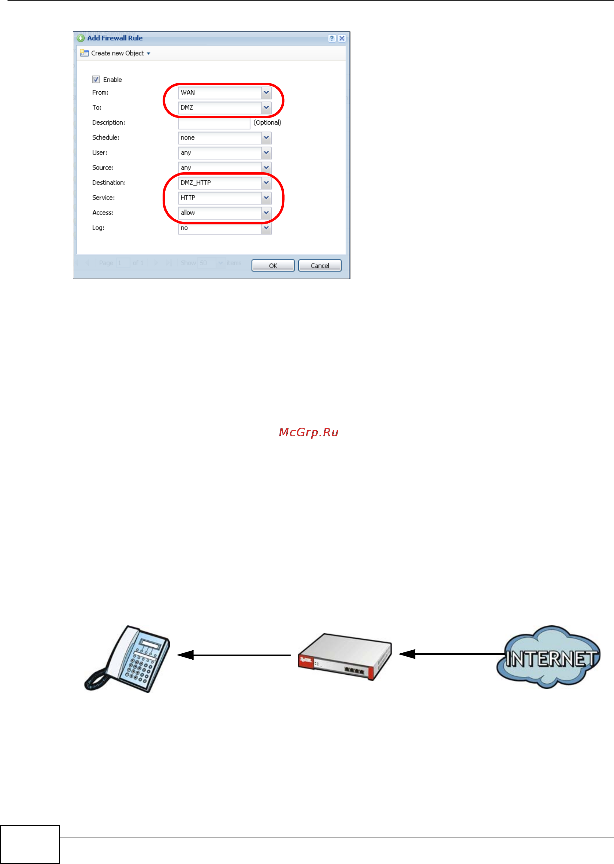 Zyxel ZyWALL USG 50 [114/150] How to allow incoming h 23 peer to peer calls