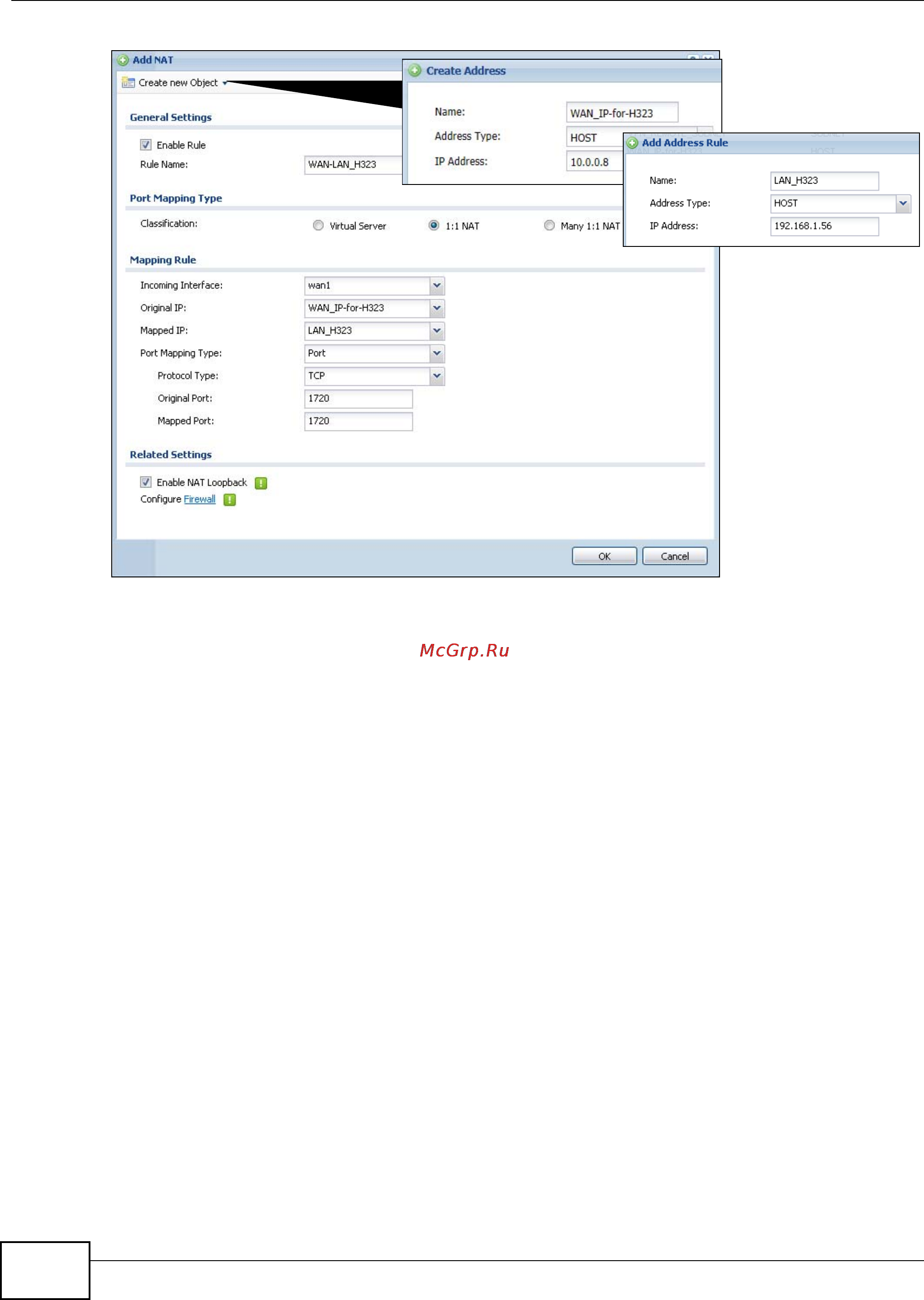 Zyxel ZyWALL USG 20 [116/150] Set up a firewall rule for h 23