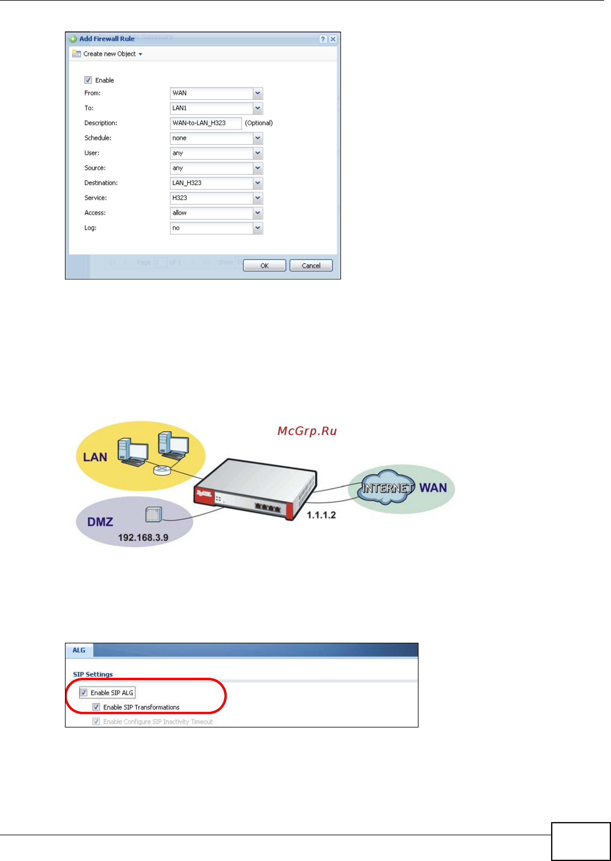Zyxel ZyWALL USG 300 [117/150] How to use an ippbx on the dmz