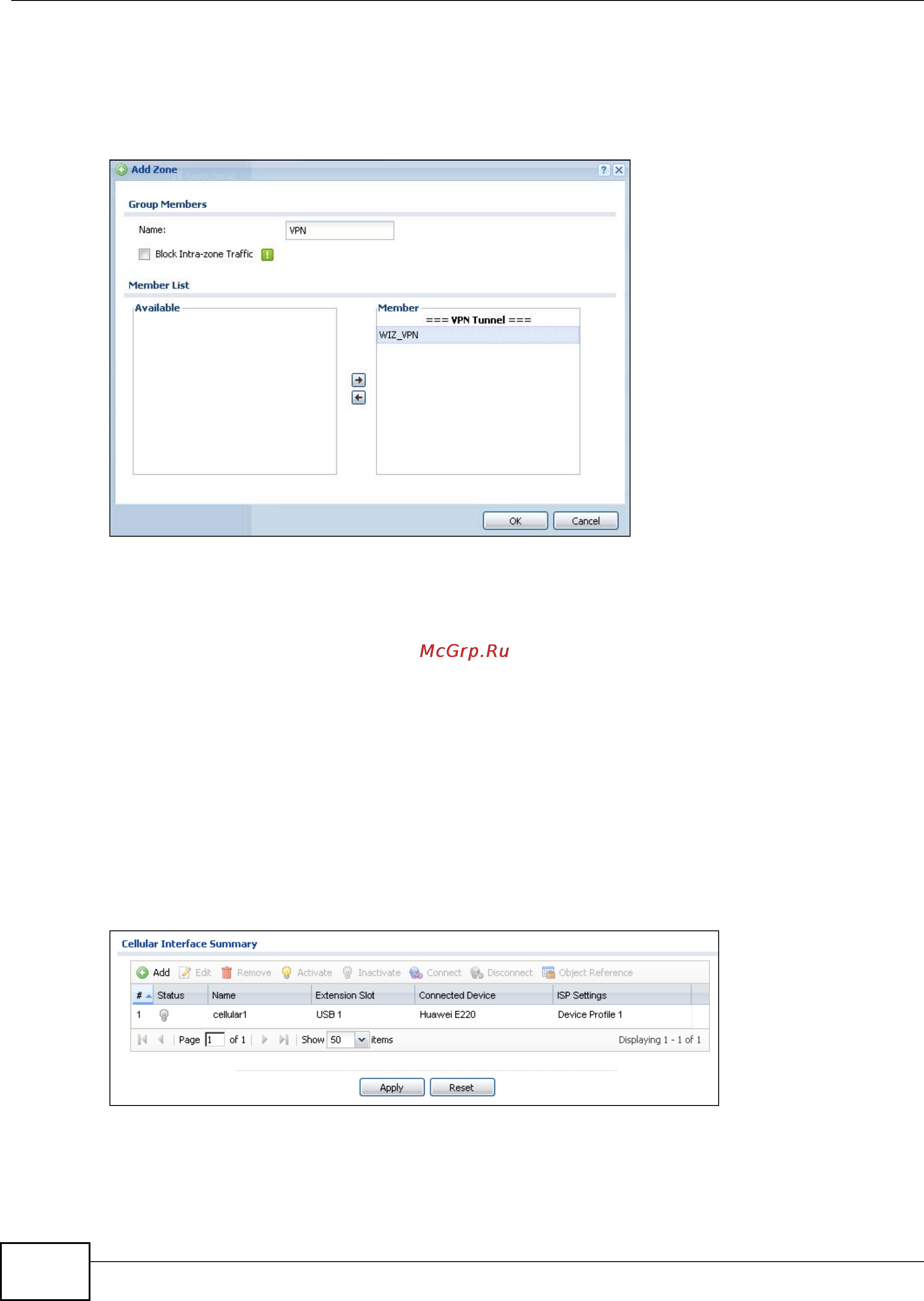 Zyxel USG100-PLUS [32/150] How to configure a cellular interface