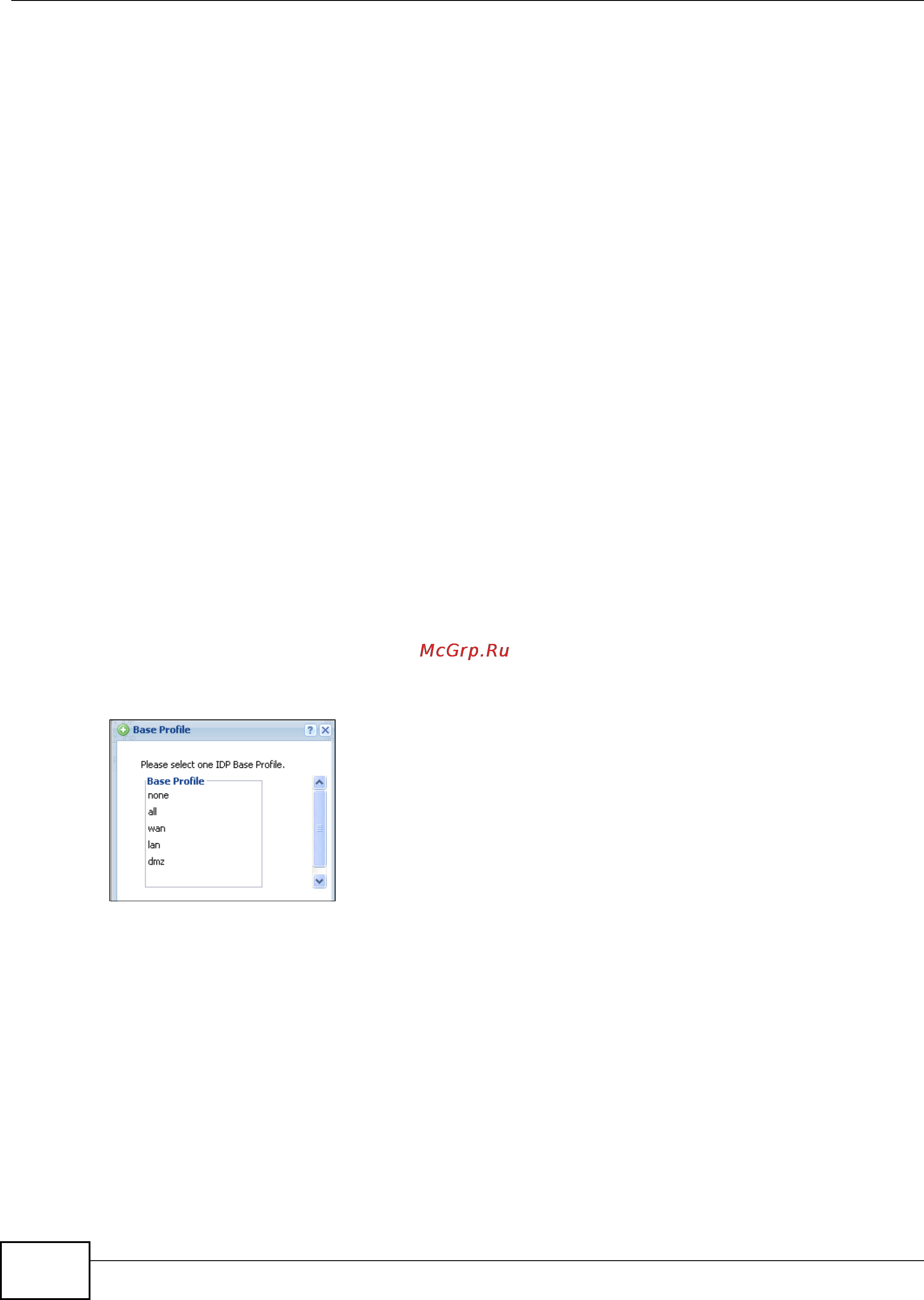 Zyxel ZyWALL USG 2000 [58/150] Idp profile configuration