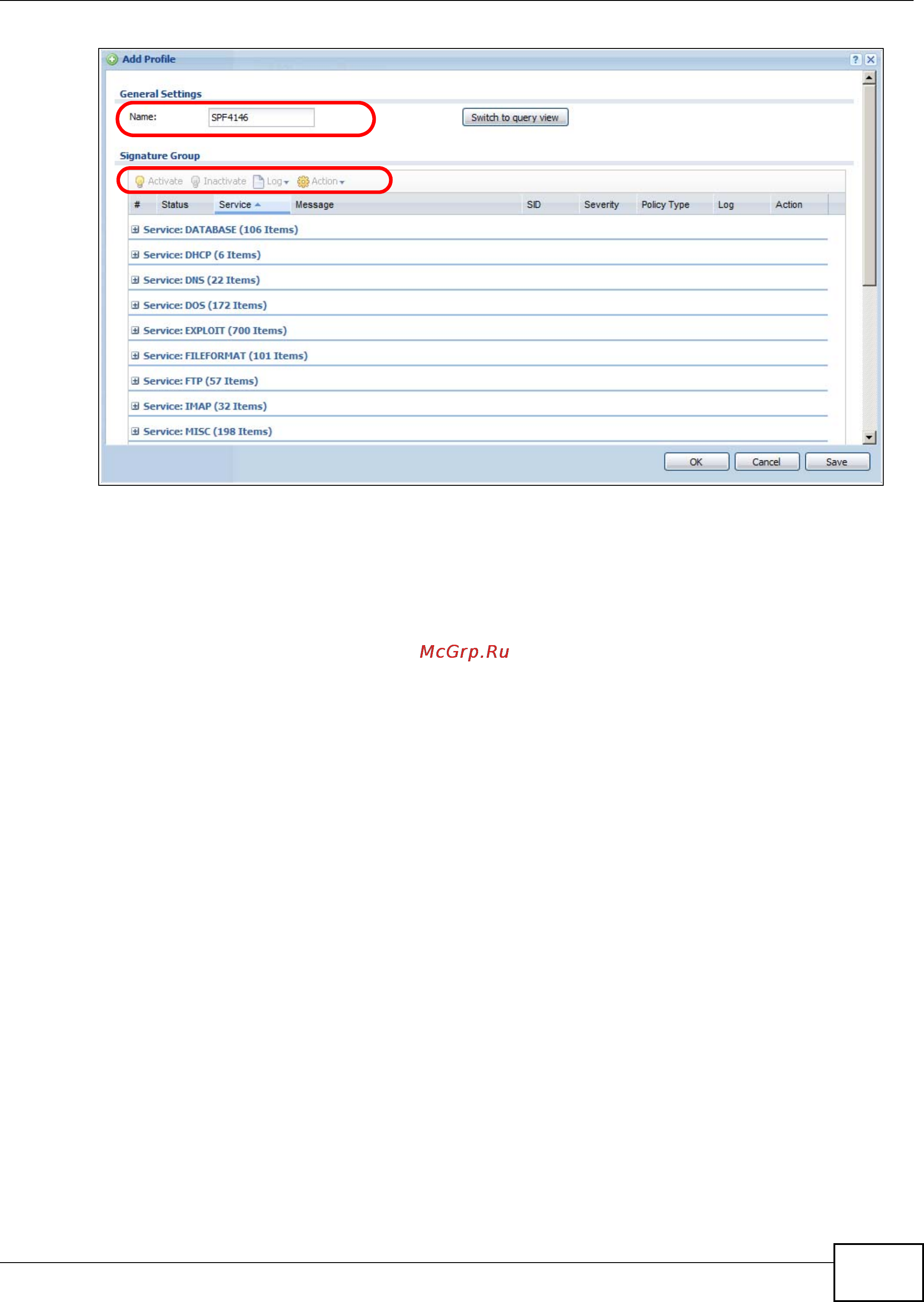 Zyxel ZyWALL USG 2000 [59/150] Adp profile configuration