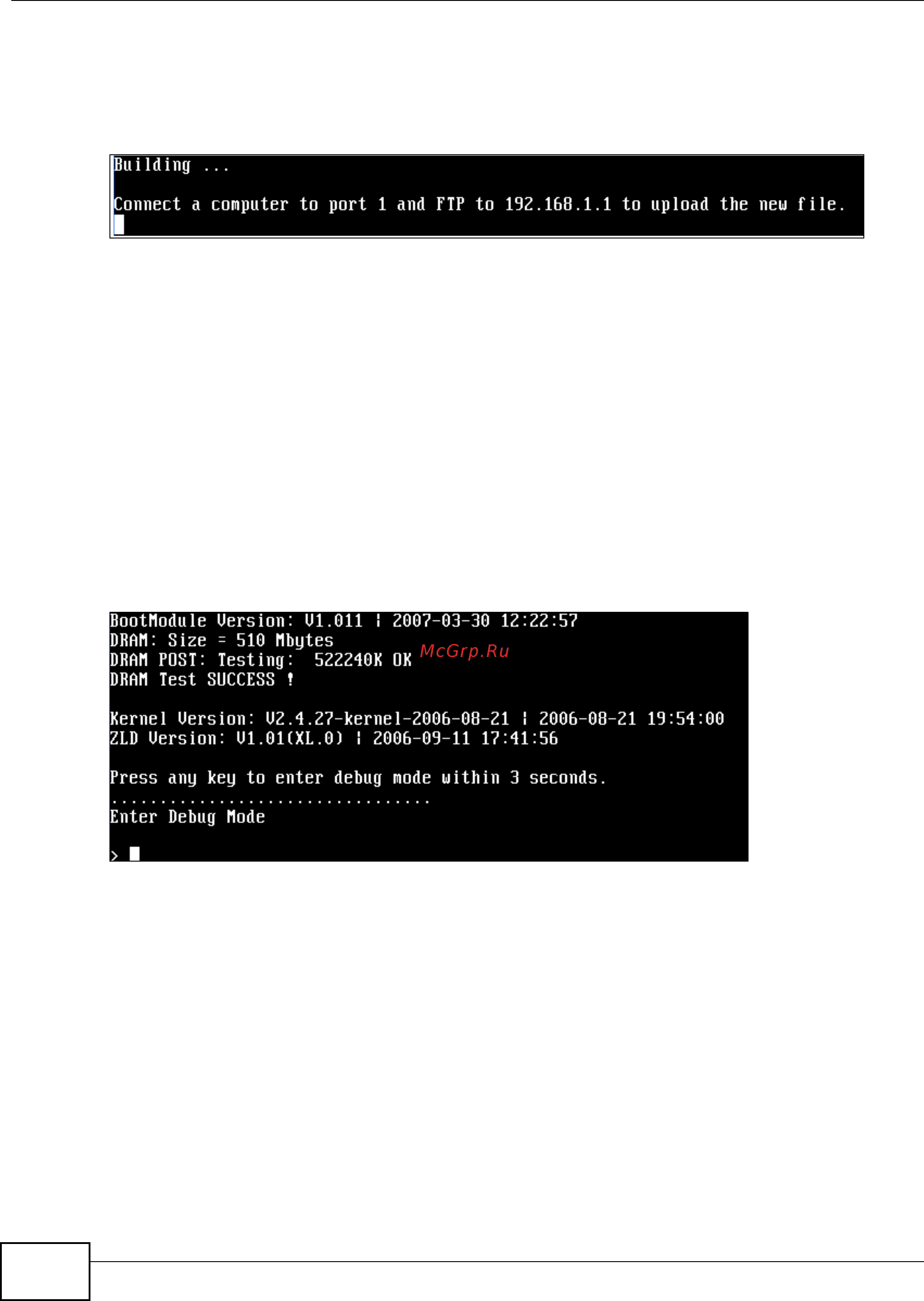Zyxel ZyWALL USG 1000 [308/386] Restoring the recovery image