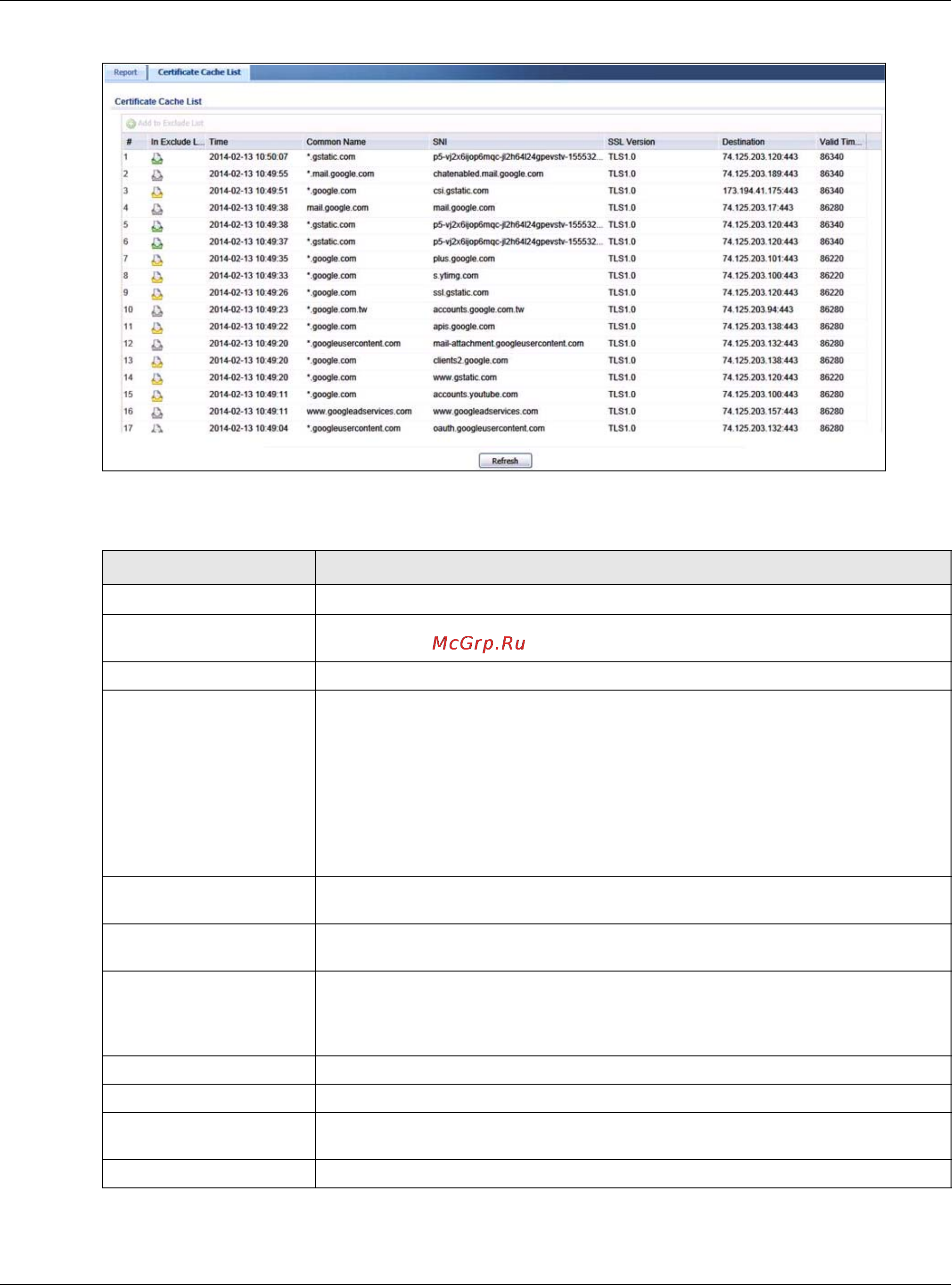 Zyxel USG 40W [152/829] Certificate cache list