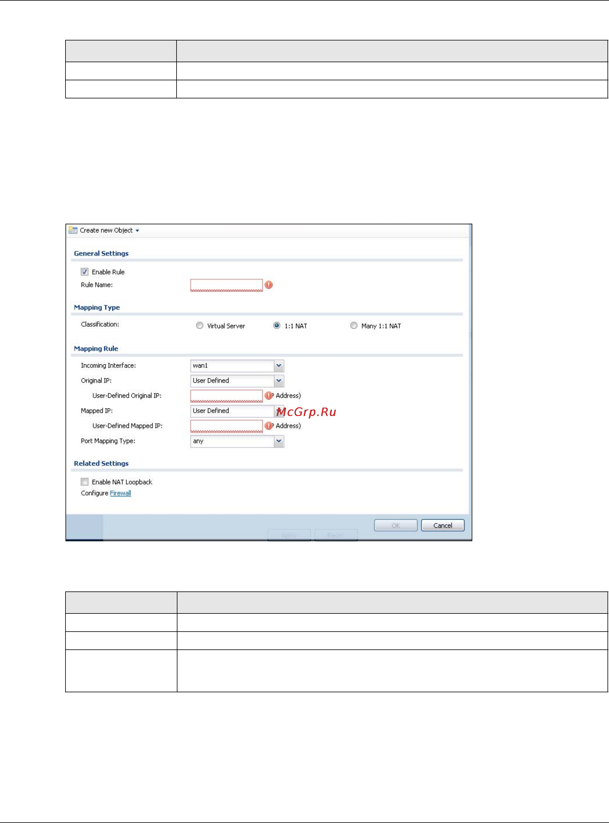 Zyxel ZyWALL 310 [298/829] The nat add edit screen