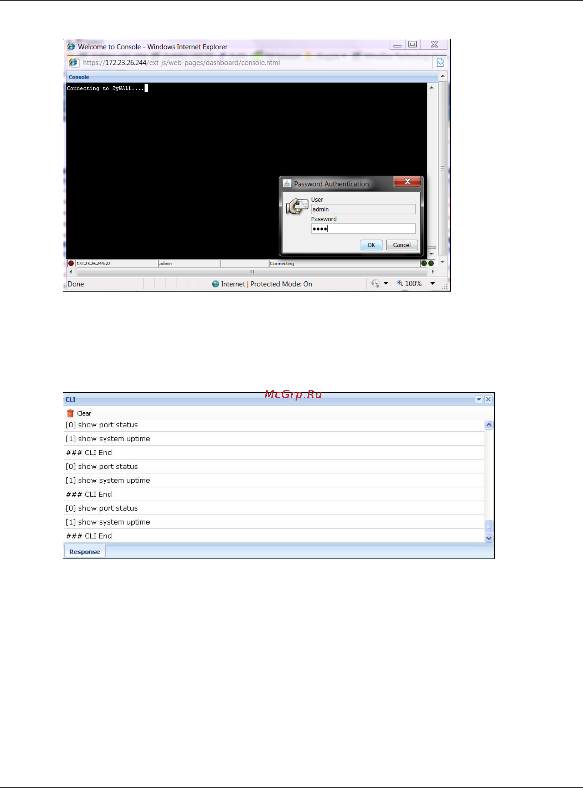 Zyxel ZyWALL 110 [31/829] Cli messages