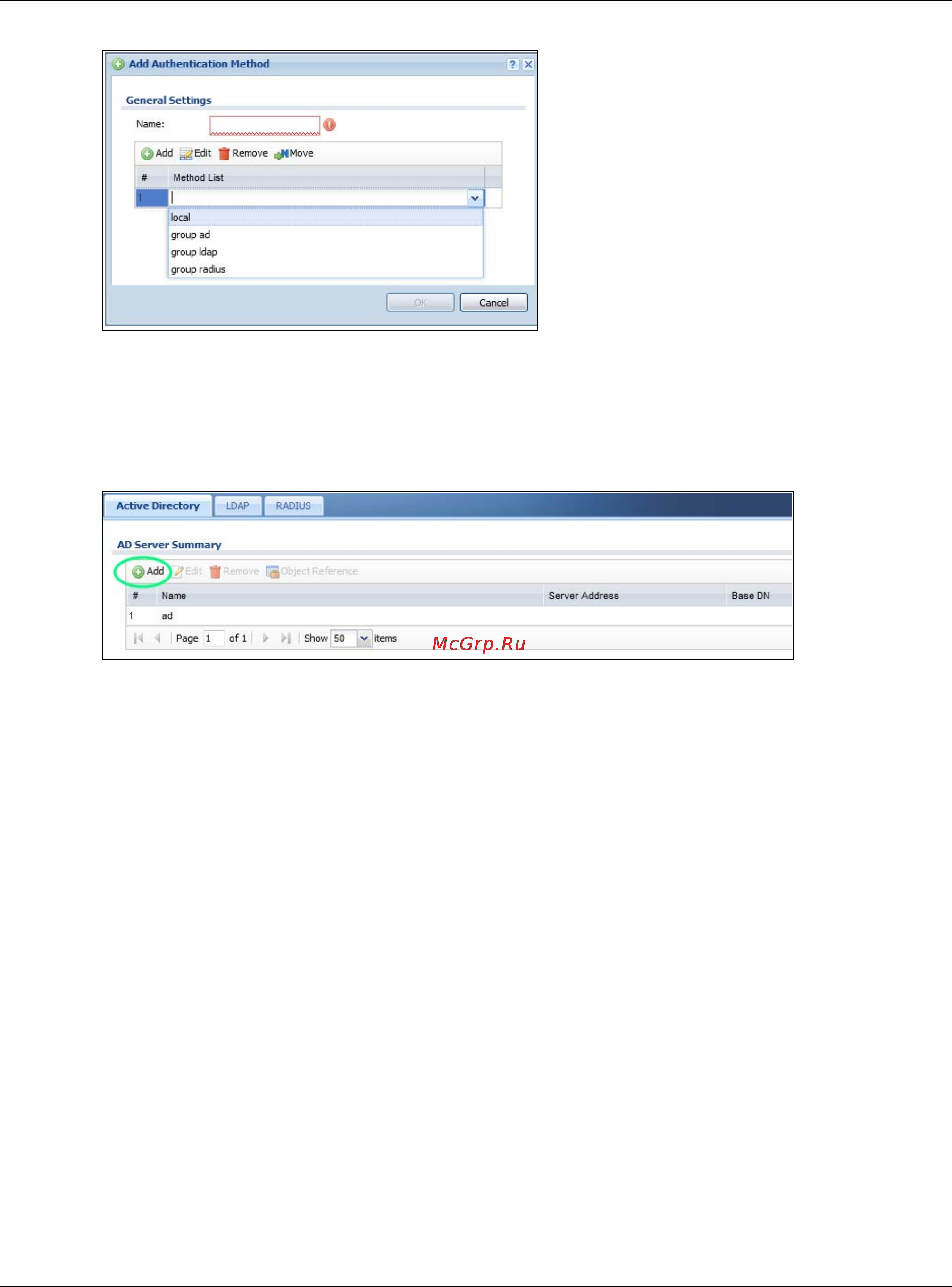 Zyxel USG 60 [351/829] Configure active directory