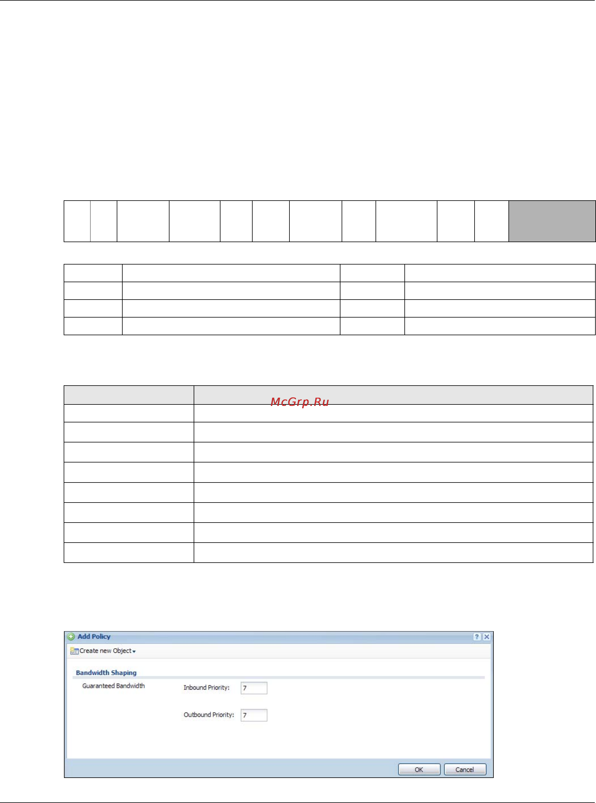 Zyxel USG 60 [460/829] The bandwidth management add edit screen