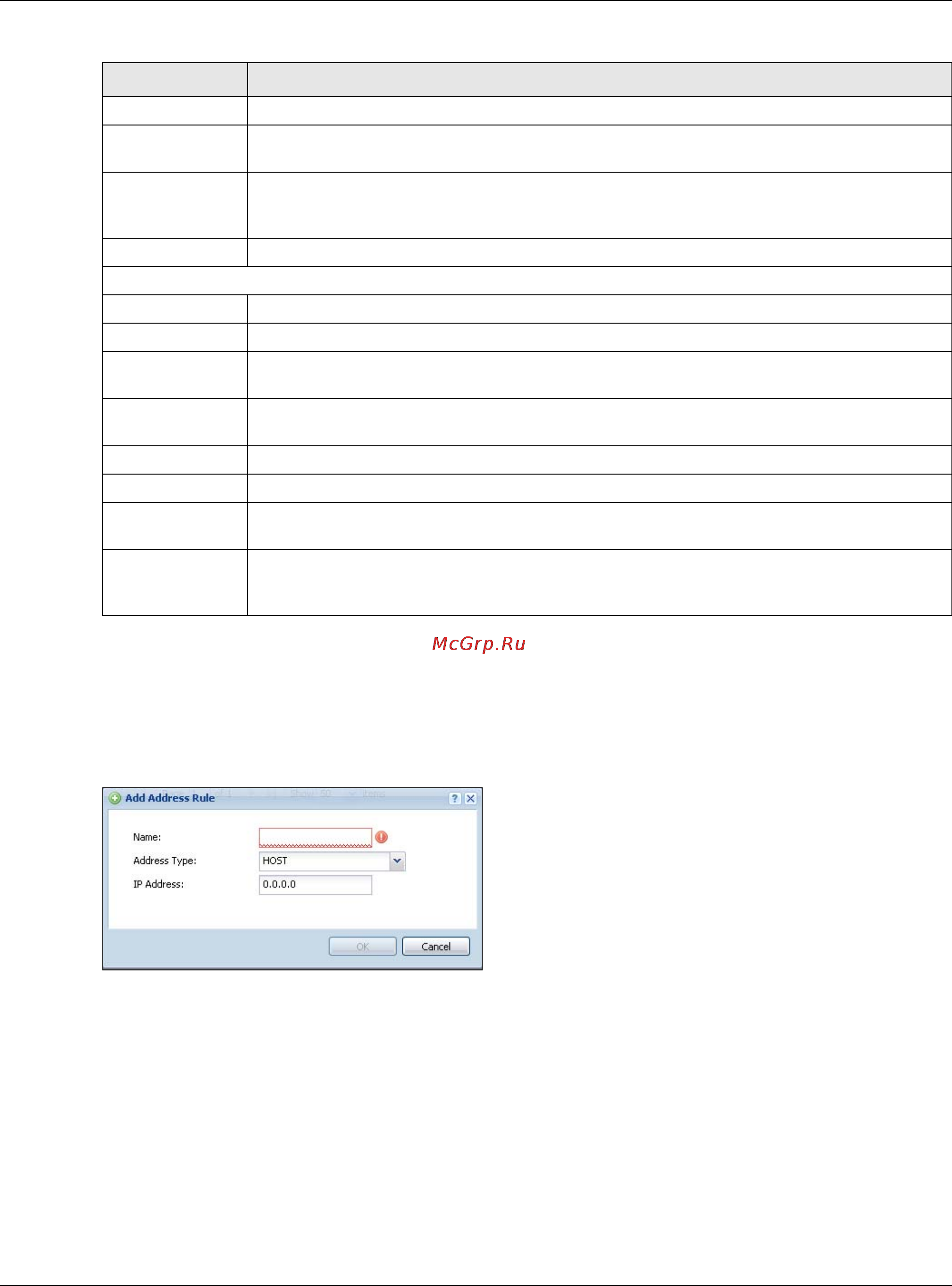 Zyxel ZyWALL 310 [614/829] Ipv4 address add edit screen