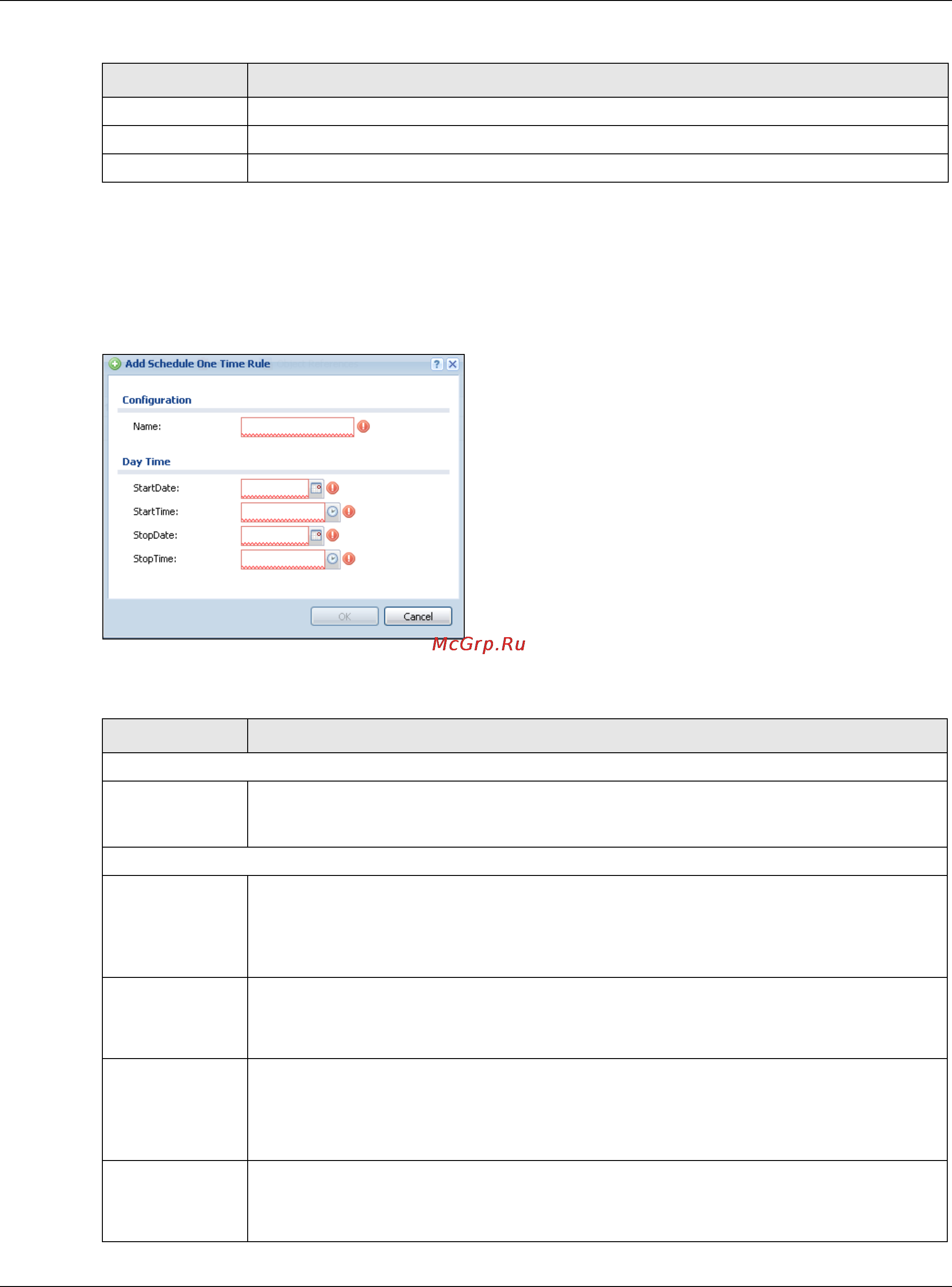 Zyxel ZyWALL 310 [625/829] The one time schedule add edit screen