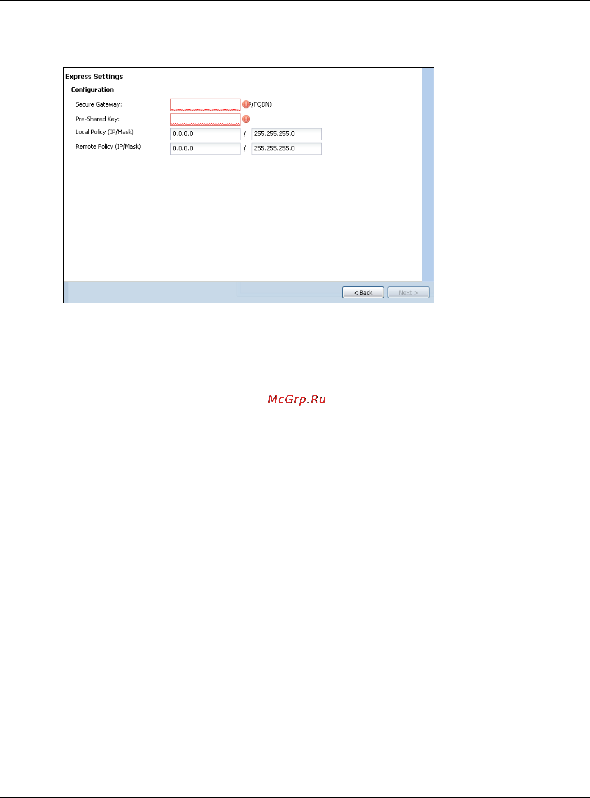 Zyxel USG 60 [67/829] Vpn express wizard summary