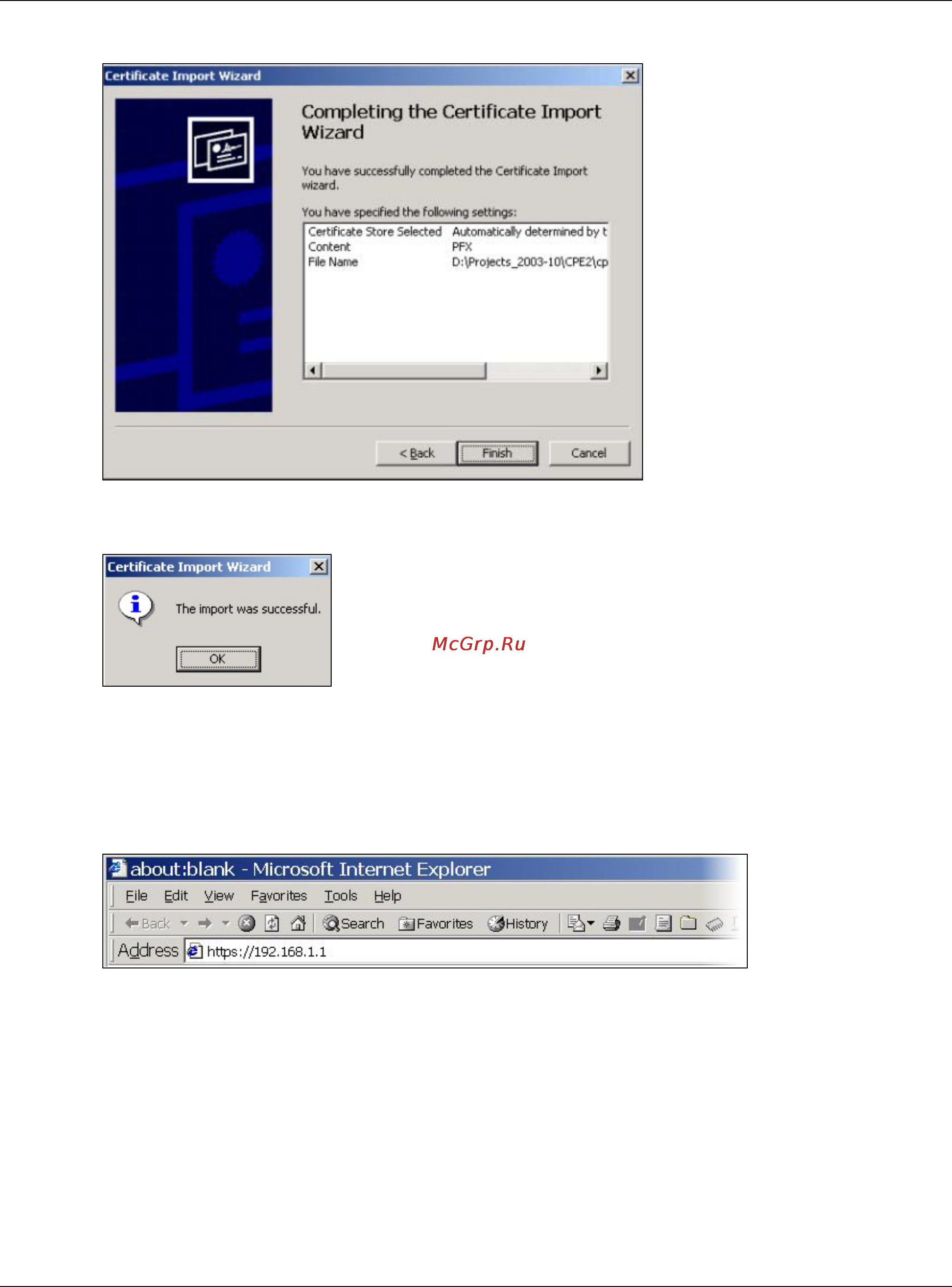 Zyxel ZyWALL 110 [699/829] Using a certificate when accessing the zywall usg example