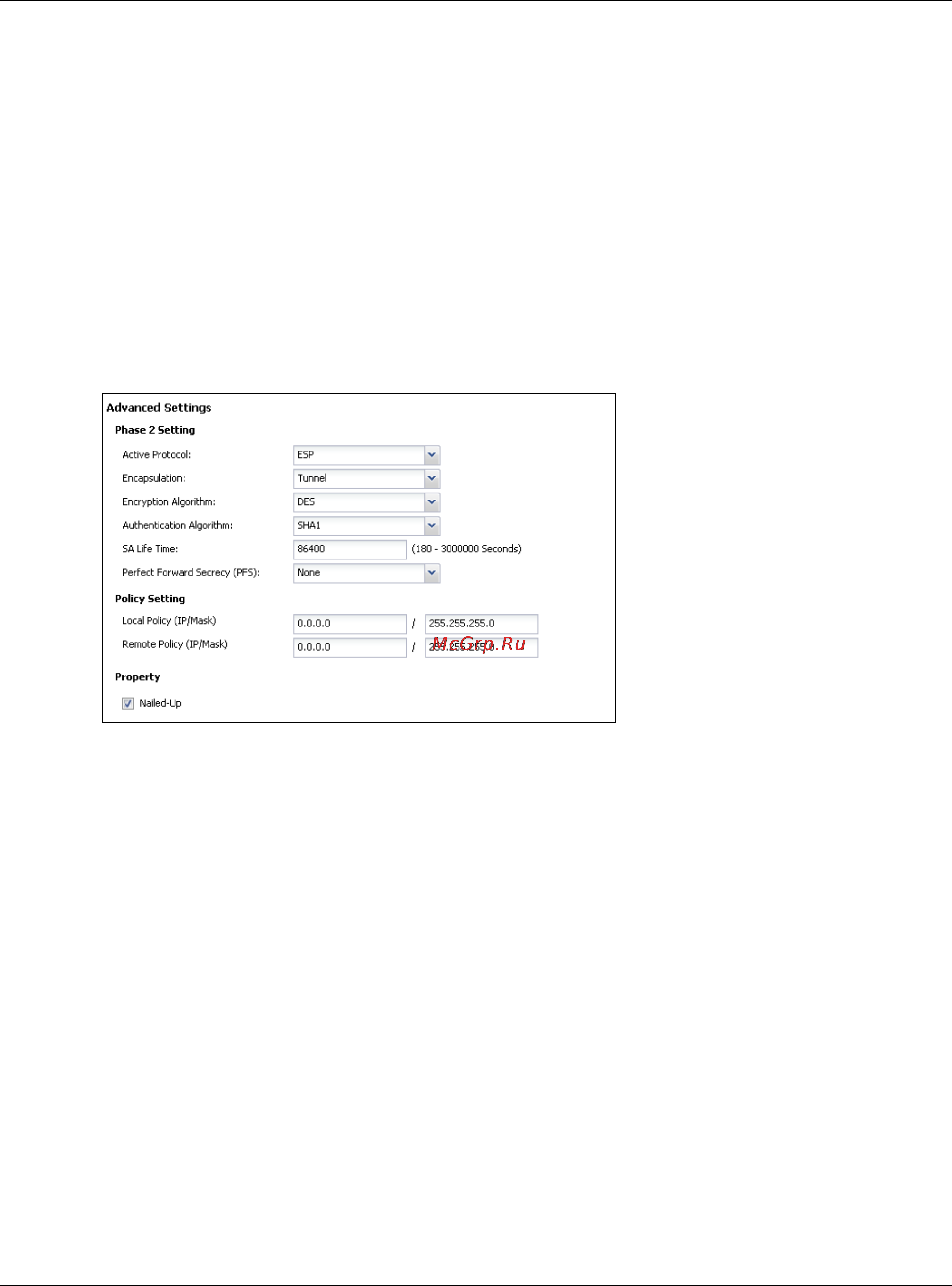 Zyxel USG 60 [72/829] Vpn advanced wizard phase 2