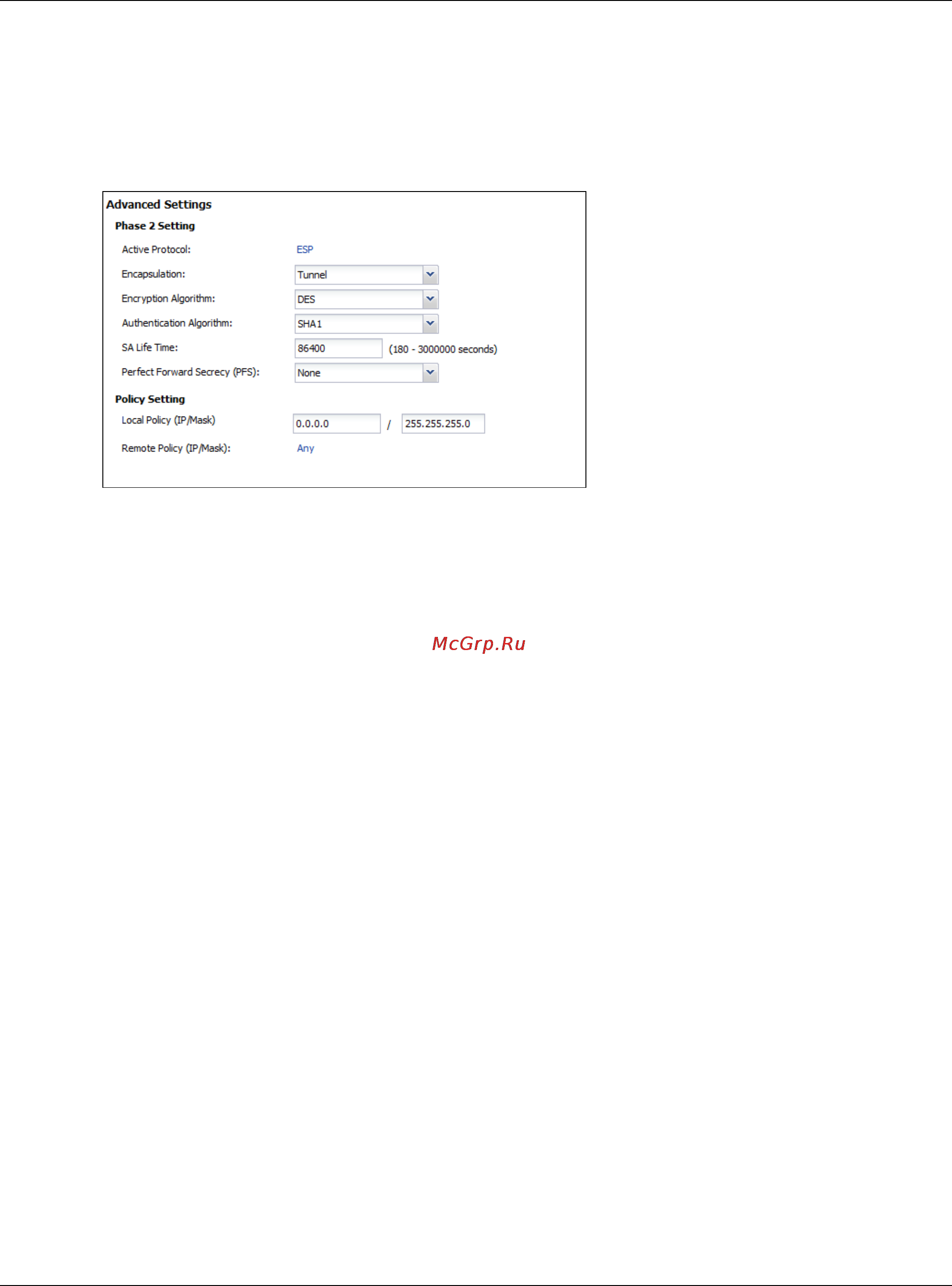 Zyxel USG 40W [82/829] Vpn settings for configuration provisioning advanced wizard phase 2
