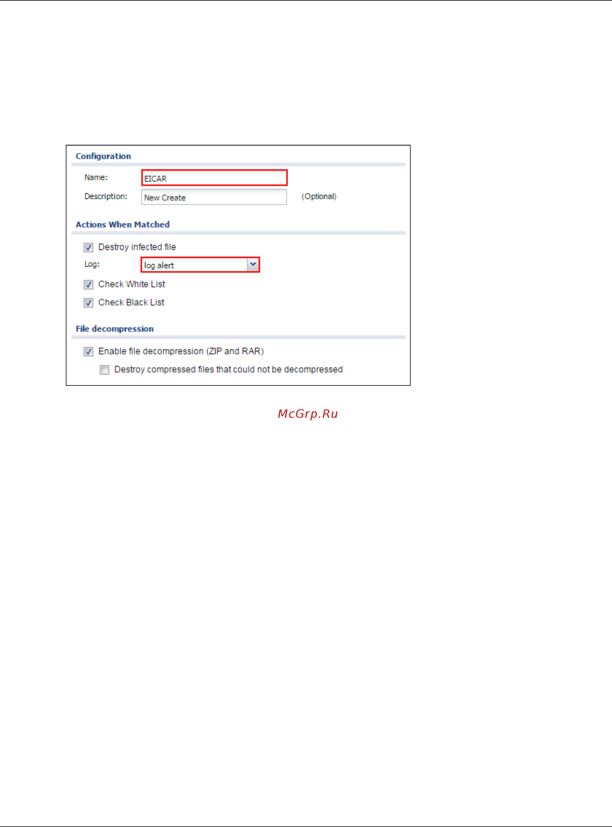 Zyxel ZyWALL 310 [101/327] Set up the anti virus profile on the zywall usg