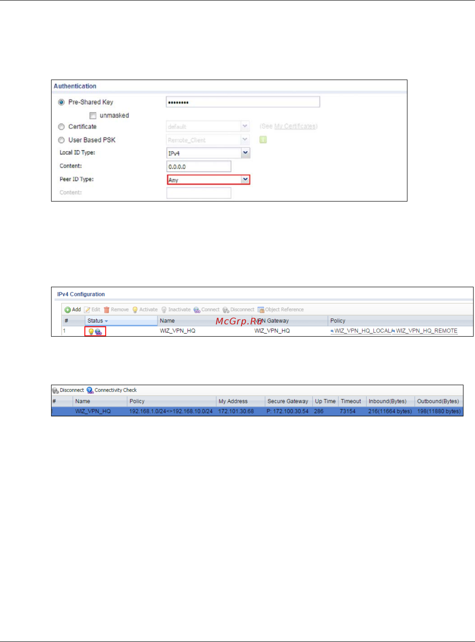 Zyxel ZyWALL 310 [118/327] Test the ipsec vpn tunnel