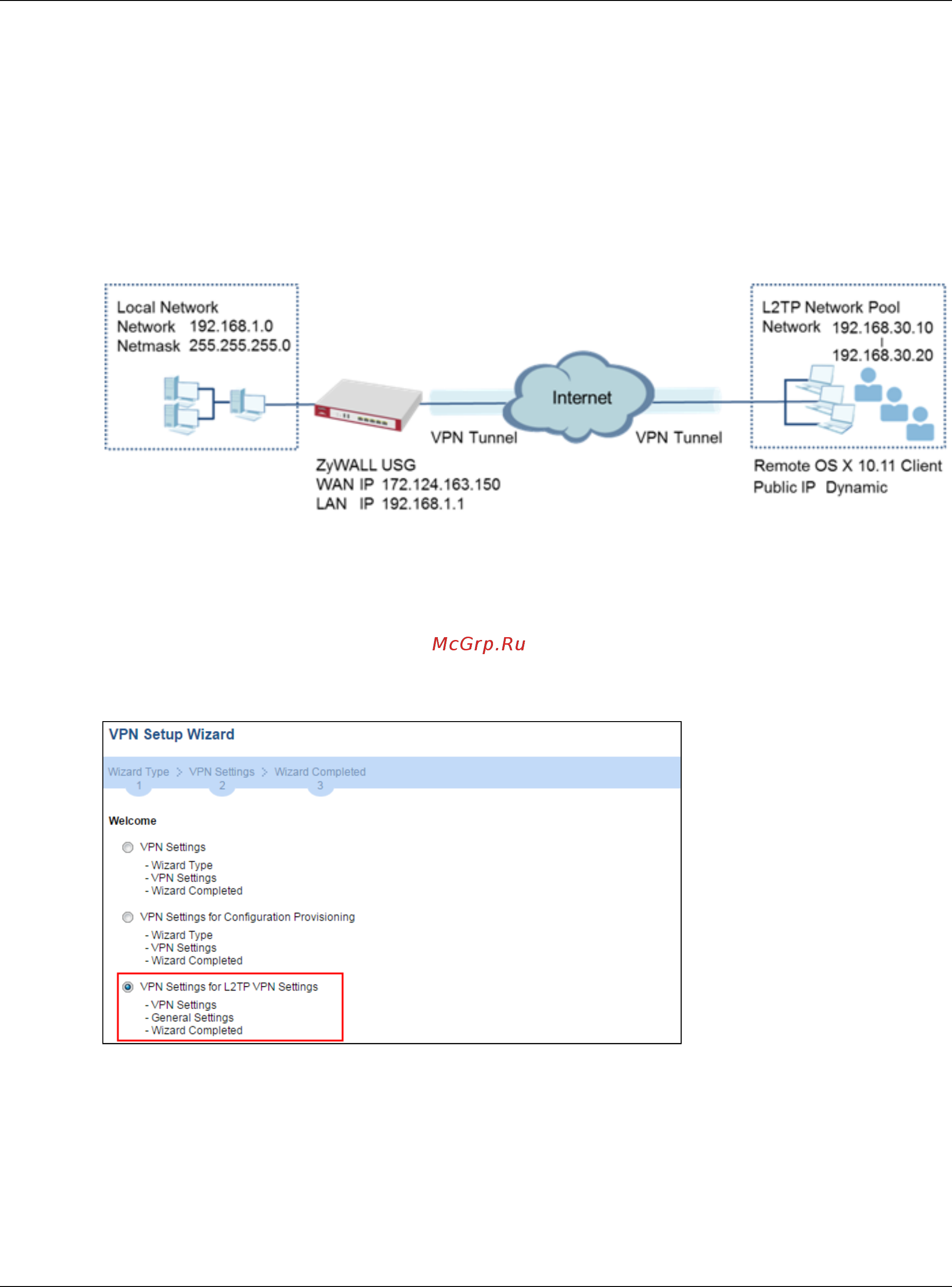 Zyxel USG 40 [257/327] Set up the l2tp vpn tunnel on the zywall usg