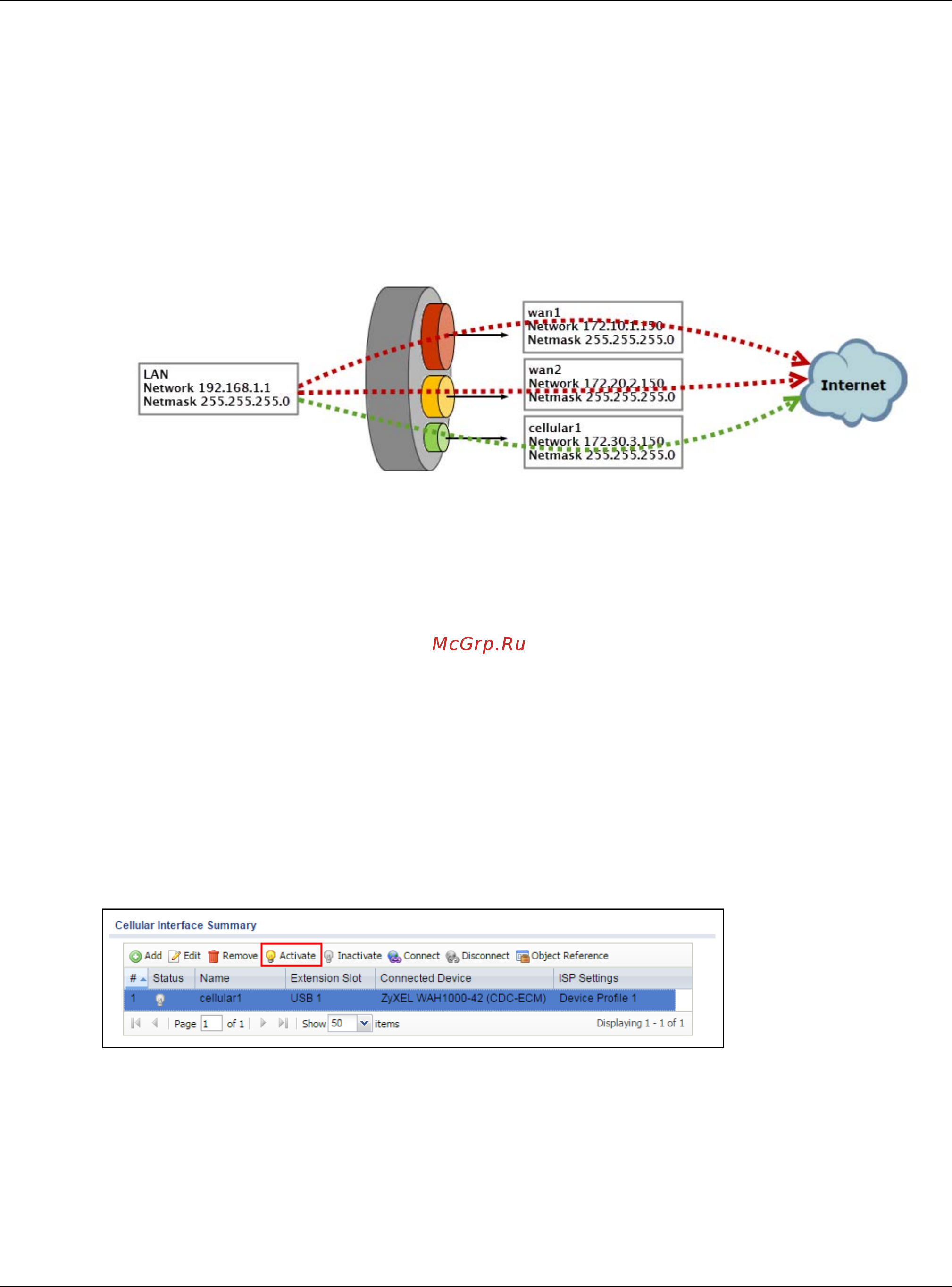 Zyxel USG 40 [26/327] How to configure the 3g lte interface on the zywall usg as a wan backup