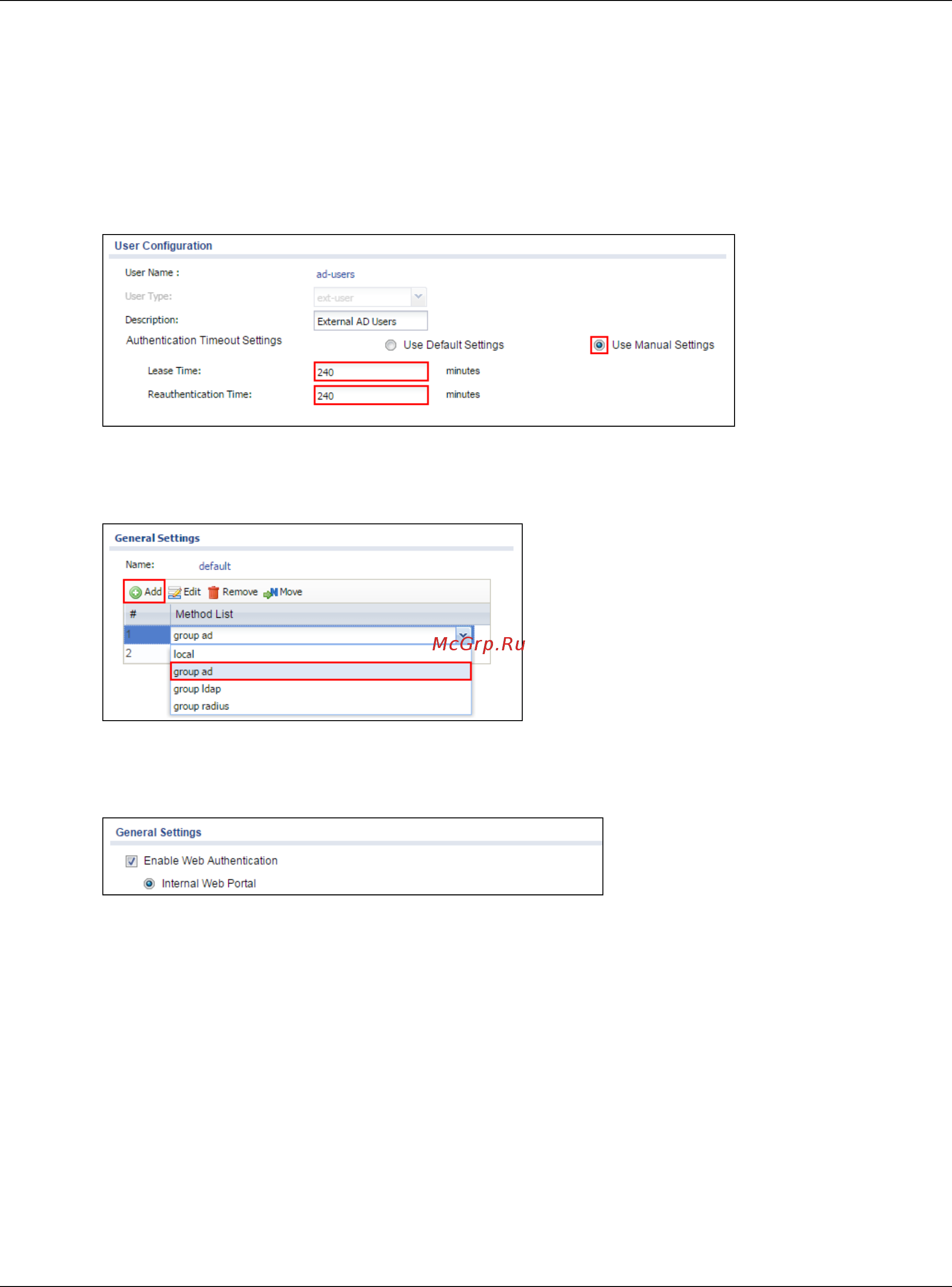 Zyxel ZyWALL 310 [44/327] Set up the wi fi guest account and authentication method on the zywall usg